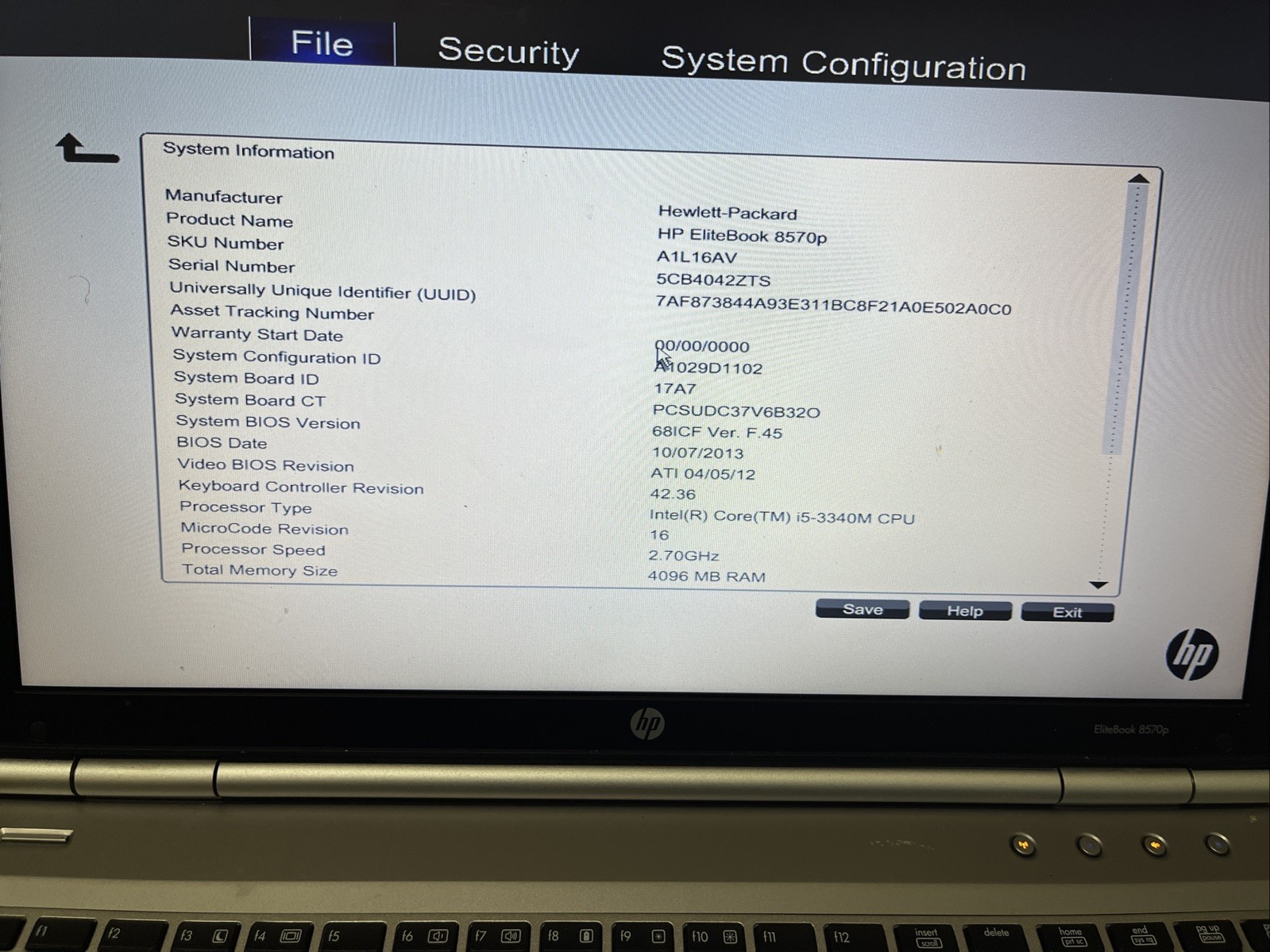 HP EliteBook 8570P Intel i5 2.5GHz – Read Description Before Buy