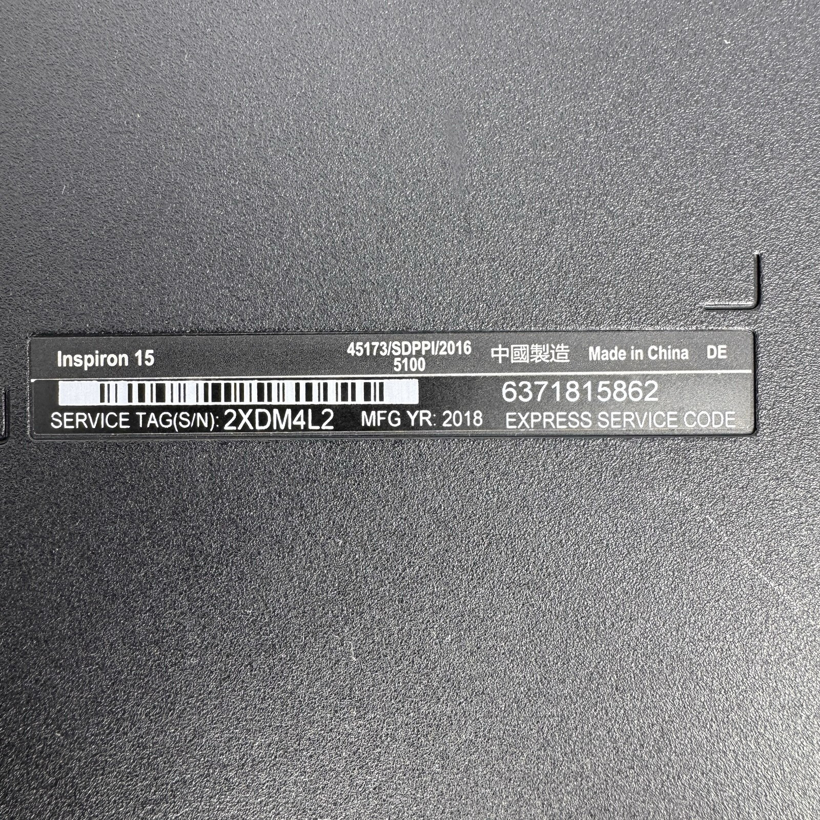 Dell Inspiron 15 3558 Laptop 15.6 i3 5th Gen 1TB Windows 10 Charger READ