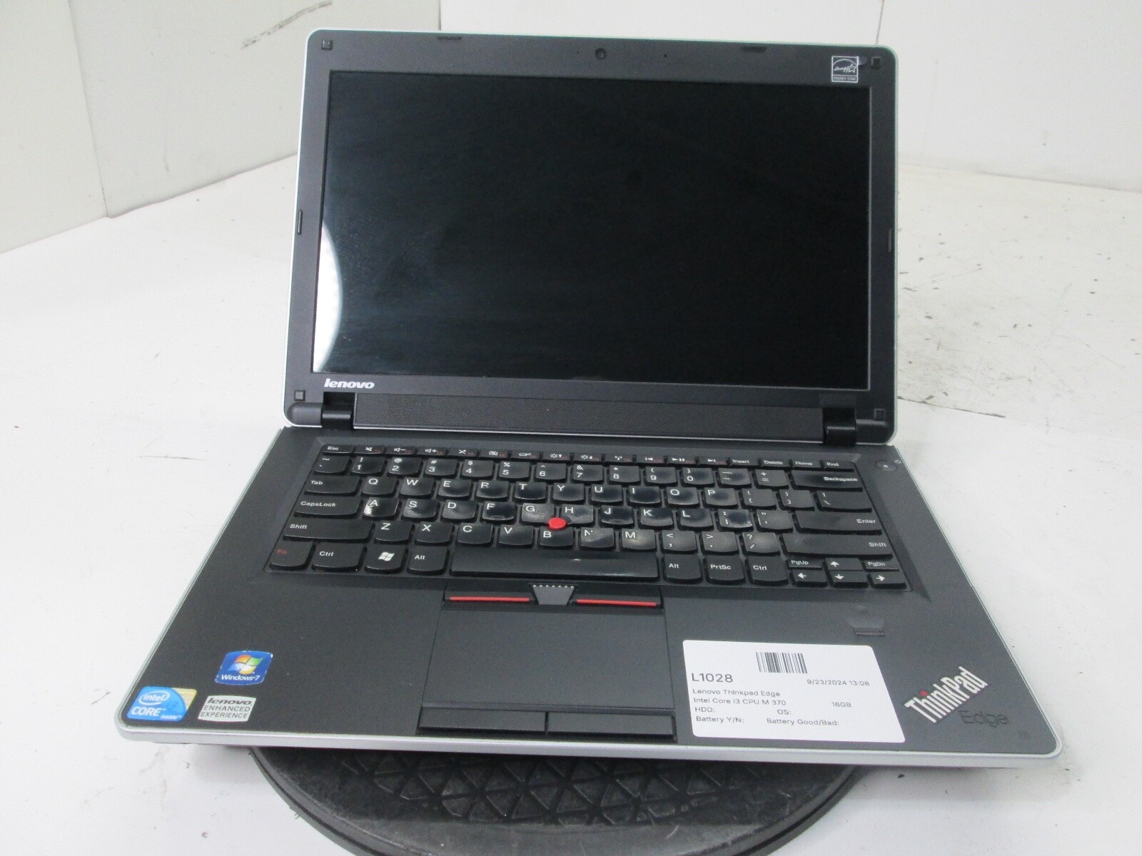 Lenovo ThinkPad Edge Intel Core i3 M370 2.4 GHz NO HDD NO BAT