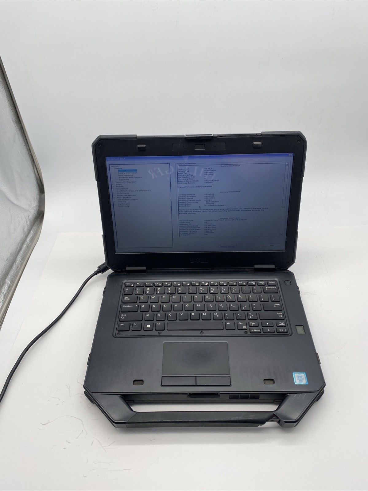 Dell Latitude 5414 Rugged Intel Core i7-6600U 2.6GHz 8GB NO SSD Caddy FHD