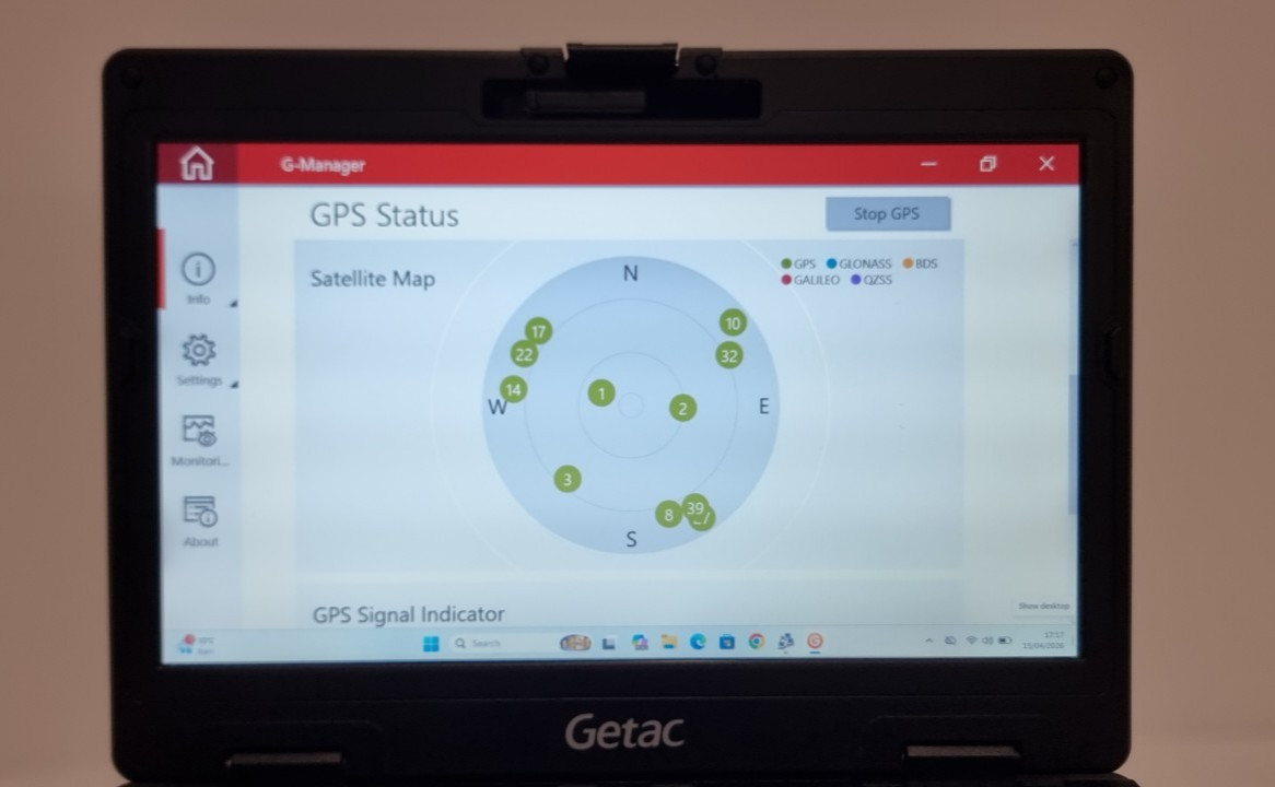 GETAC S410 G2 RUGGED LAPTOP 14″ TOUCH i5-6200U 16GB HDMI GPS Rs232 2 X BATTERIES
