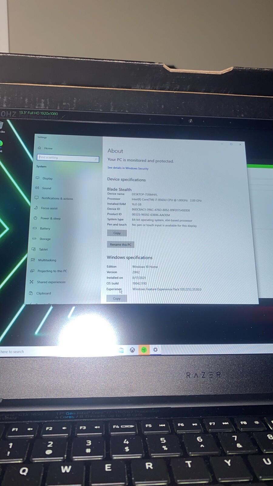 gaming laptop