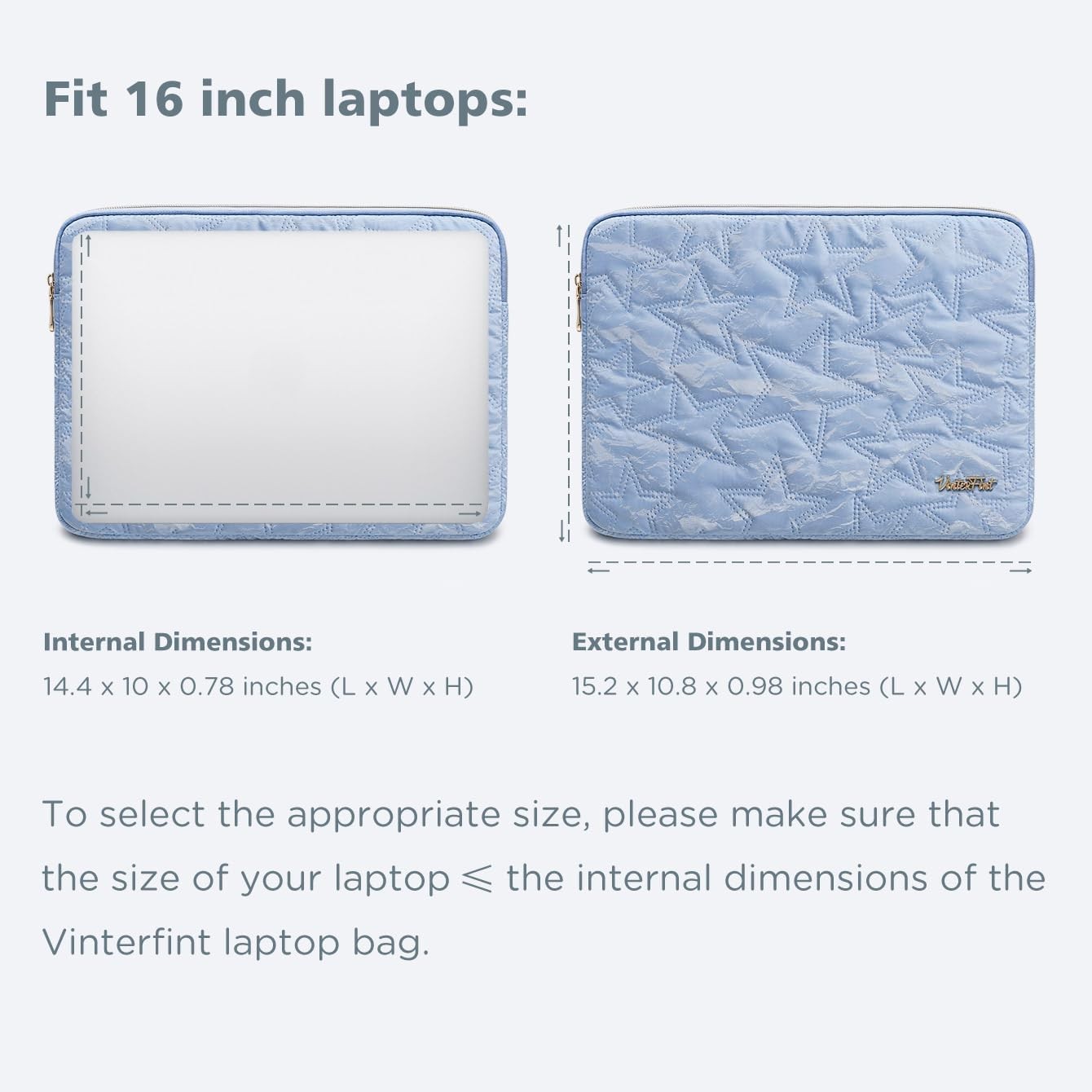 15 16 inch Laptop Sleeve Case for 15″ MacBook Pro/Air M5, 16″ MacBook Pro M5