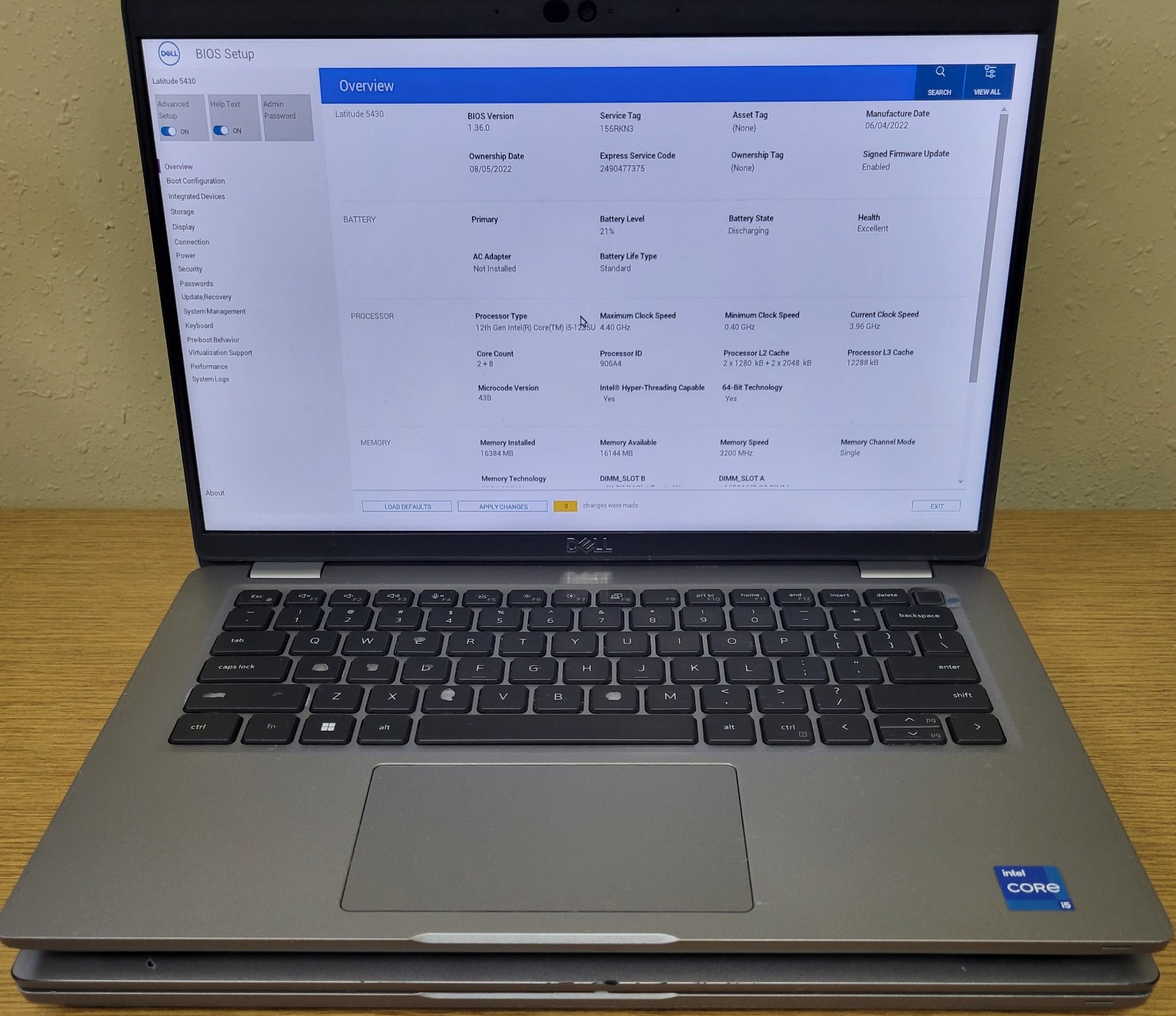 (Lot of 2) Dell Latitude 5430 i5-1235U 16GB DDR4 Touch Screen No OS/SSD/HDD