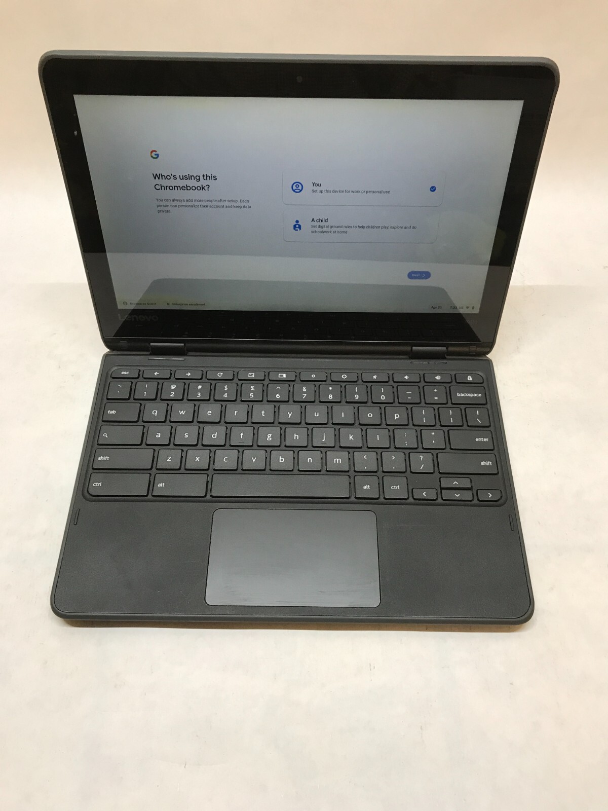 Lenovo Chromebook 300e 11″ Intel Celeron 4GB RAM 32GB eMMC Please READ DESC – DW