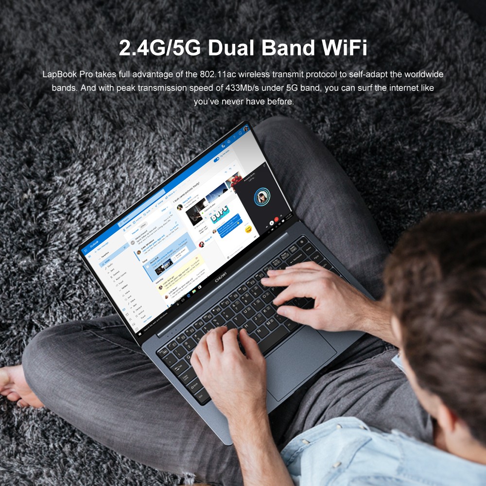 CHUWI Lapbook Pro 14.1″ Windows10 Laptop Intel N4100 Quad Core 8GB DDR4 256G SSD