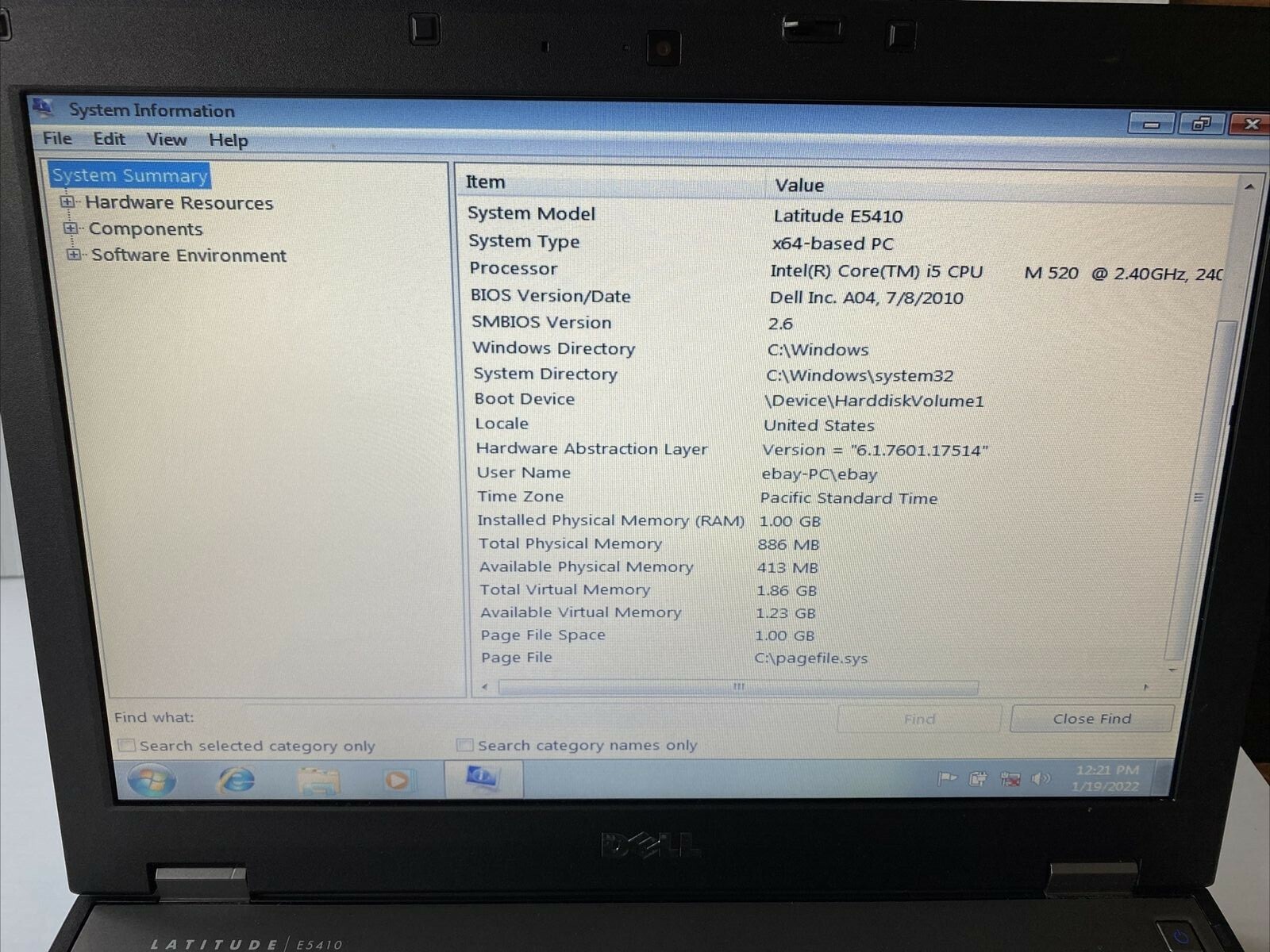 Dell Latitude E5410 Laptop working condition!!!