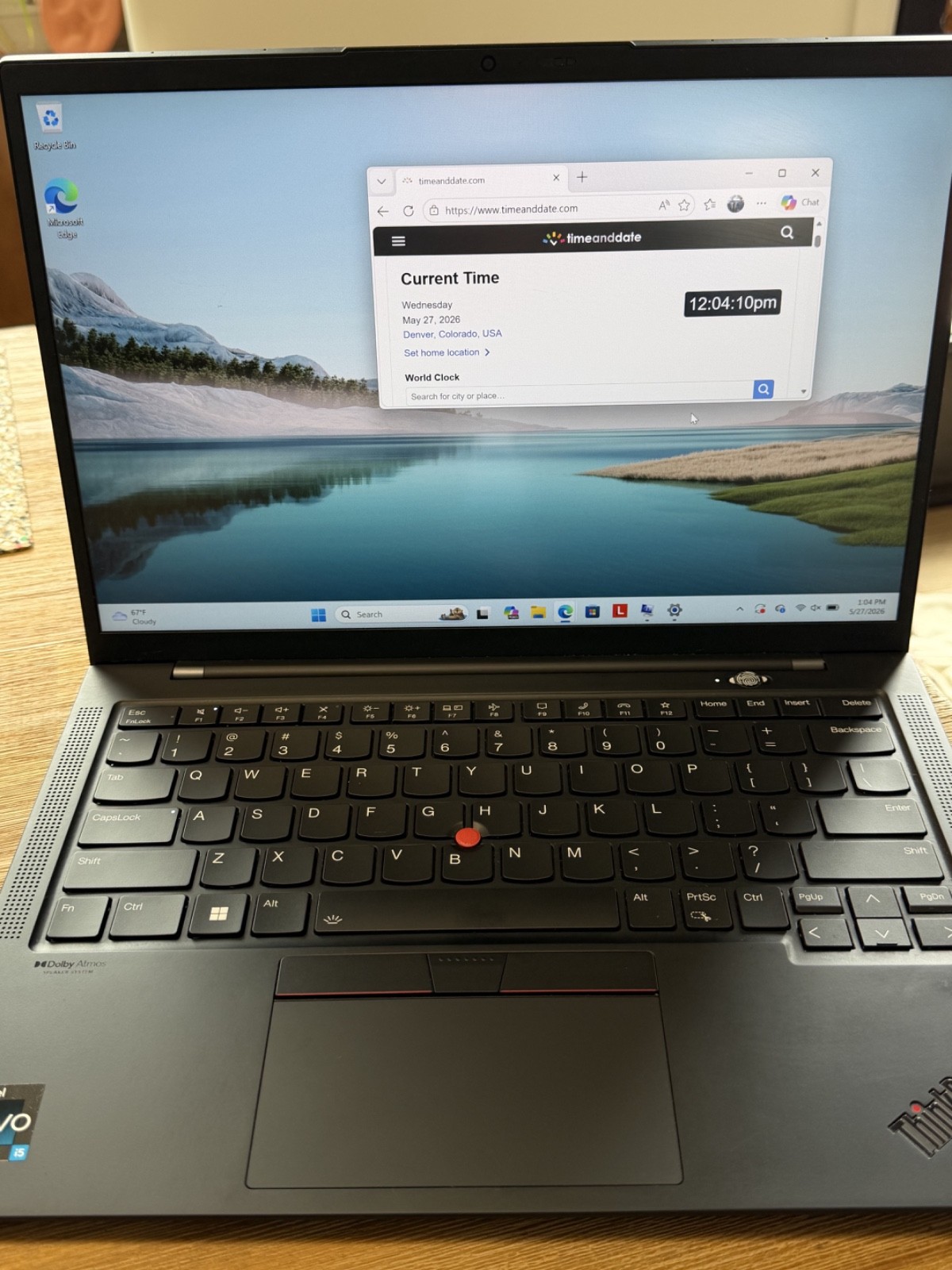 Lenovo ThinkPad X1 Carbon Gen 10 Touchscreen Laptop – i5-1240P/16GB/512GB SSD