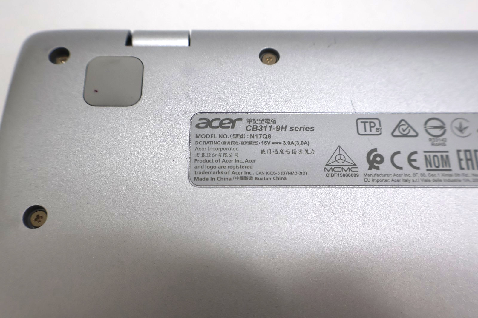 Acer Chromebook Spin 311 11.6″ Touch CELERON N400 1.10Ghz 4 GB RAM 32 GB Flash M