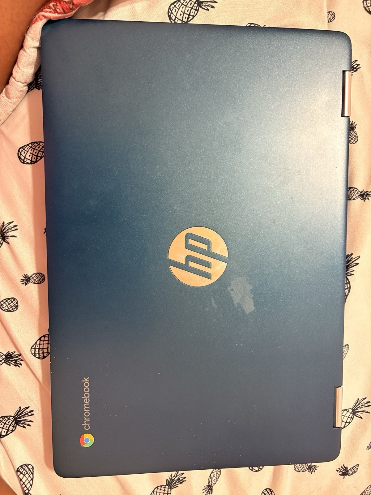 HP Chromebook 14in Blue Intel Chrome OS Wi-Fi Bluetooth Webcam Laptop
