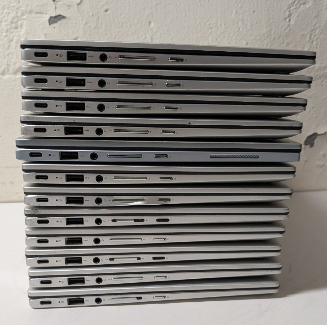 Lot of 12 Asus Chromebook C434T & C433T Intel M3-8100y 4/8GB RAM 64GB SOLD AS-IS