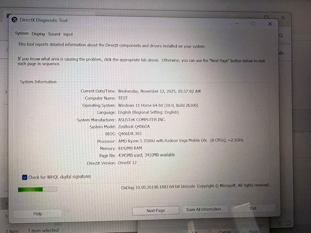 ASUS Q406D 14” Touch 2-in-1 Laptop Ryzen 5 3500U 8GB 256GB SSD