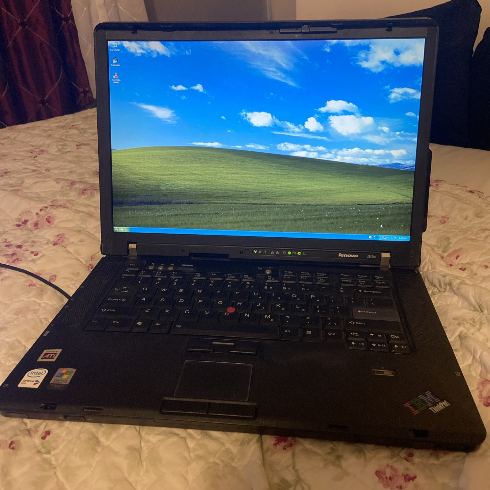IBM Lenovo ThinkPad Z61m Titanium Lid 4GB RAM WORKING