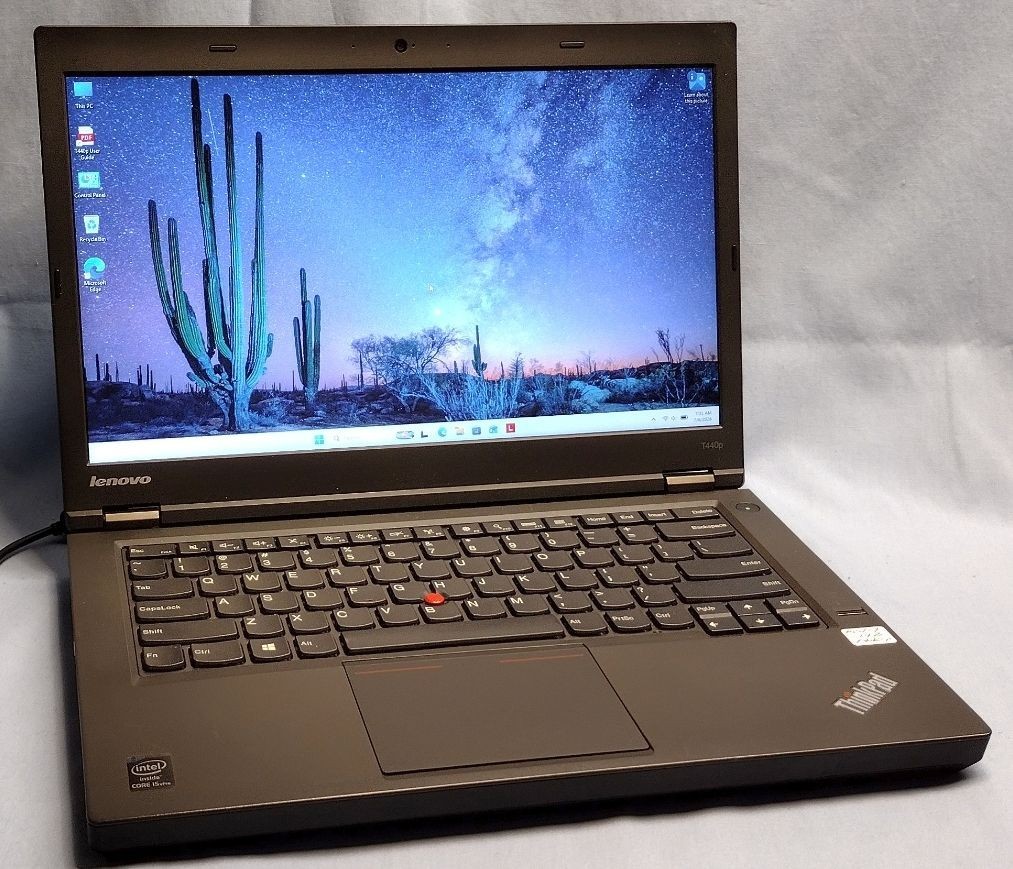 Lenovo ThinkPad T440p i5 CPU 8GB RAM 256GB SSD HD+ Win11Pro NEW BATTERY Grade A