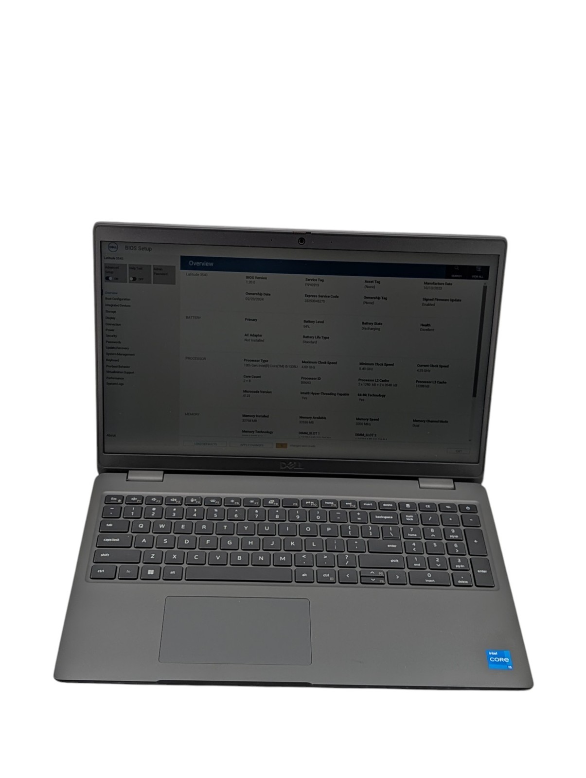 Dell Latitude 3540 15.6″ i5-1335U 32GB RAM 1TB Grade D