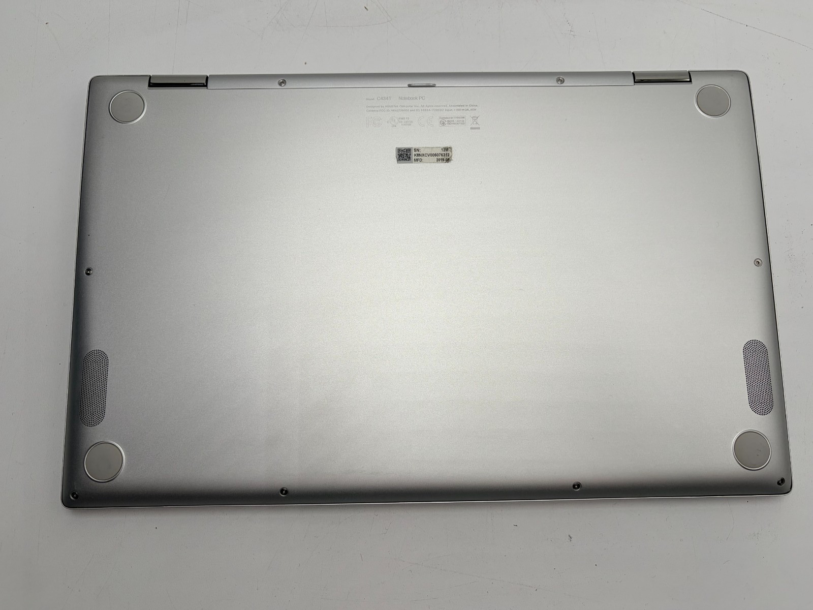 ASUS Chromebook (C434T) 14” Laptop | m3-8100Y @ 3.40GHz | 8GB RAM | 64GB HDD