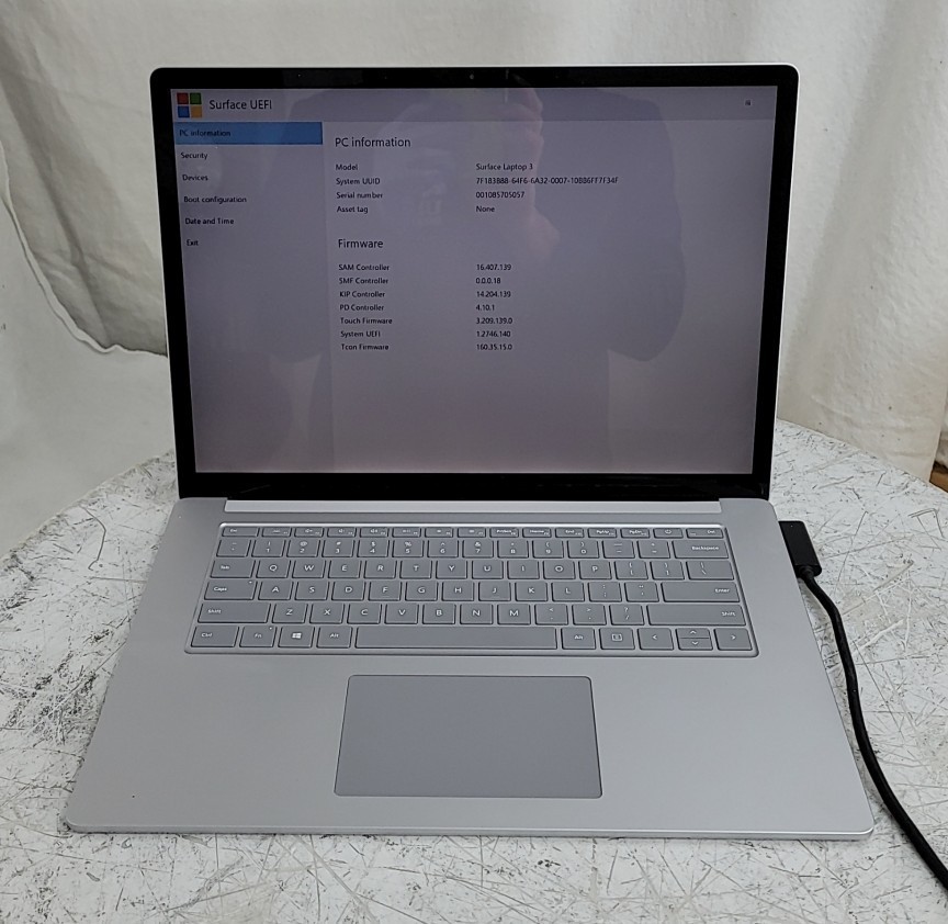 MICROSOFT Surface Laptop 3 1873 Laptop Ryzen 5 3580U 8GB 128GB SEE NOTES