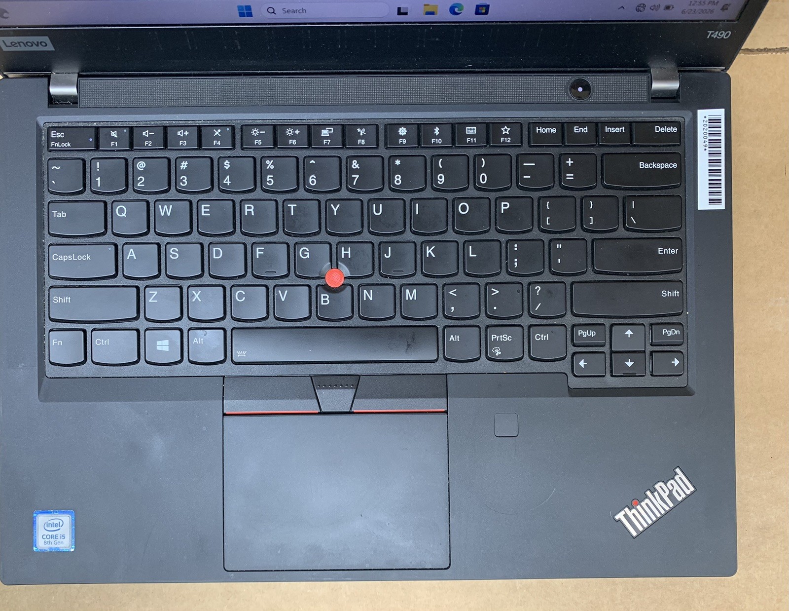 Lenovo ThinkPad T490s Intel Core i5-8265U@1.60GHz 8GB DDR4 RAM 240GB SSD WIN 11P