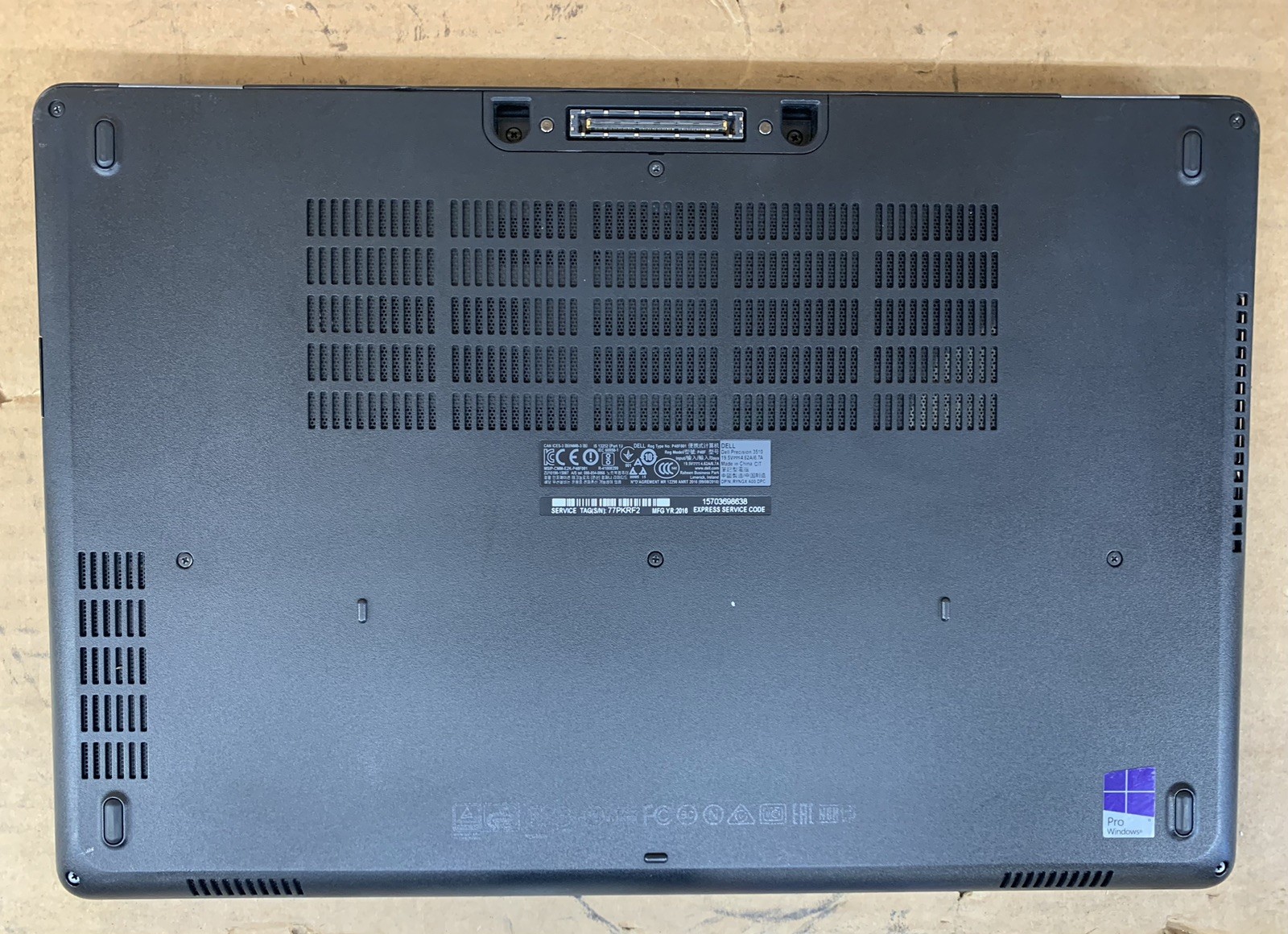 Dell Precision 3510 15.6” Intel Core i7-6700HQ 4GB DDR4 RAM 500GB HDD WIN 10P