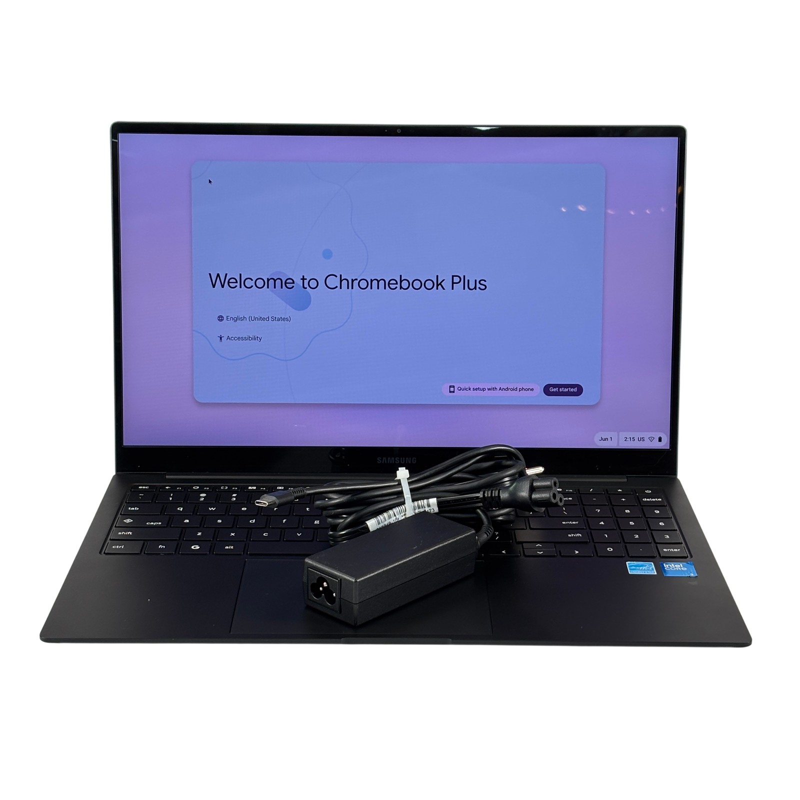 Samsung Galaxy Chromebook + XE550XGA Core 3 100U 4.7GHz 8GB RAM 256GB SSD 15.6″