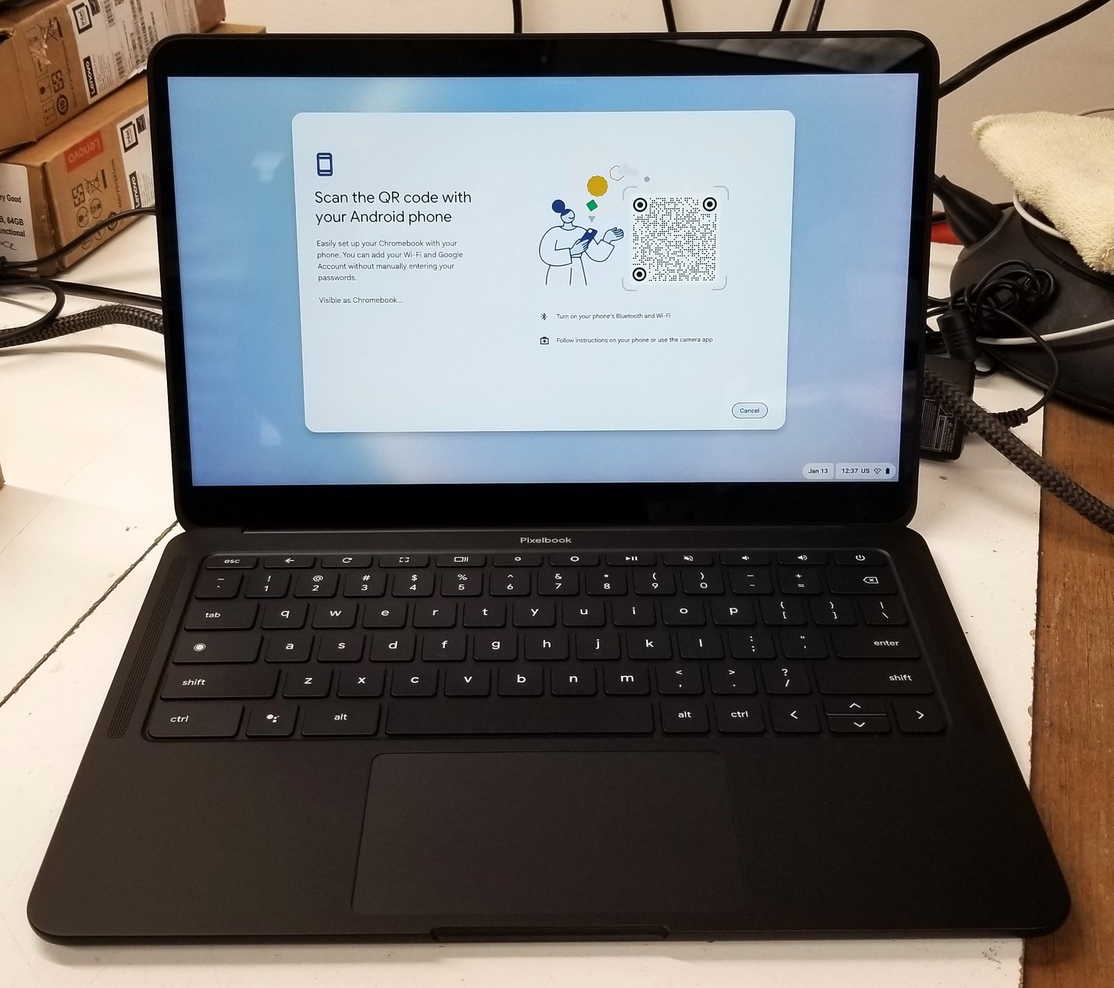 GOOGLE PIXELBOOK GO 13.3 Touchscreen Chromebook M3-8100Y, 8GB, 64GB