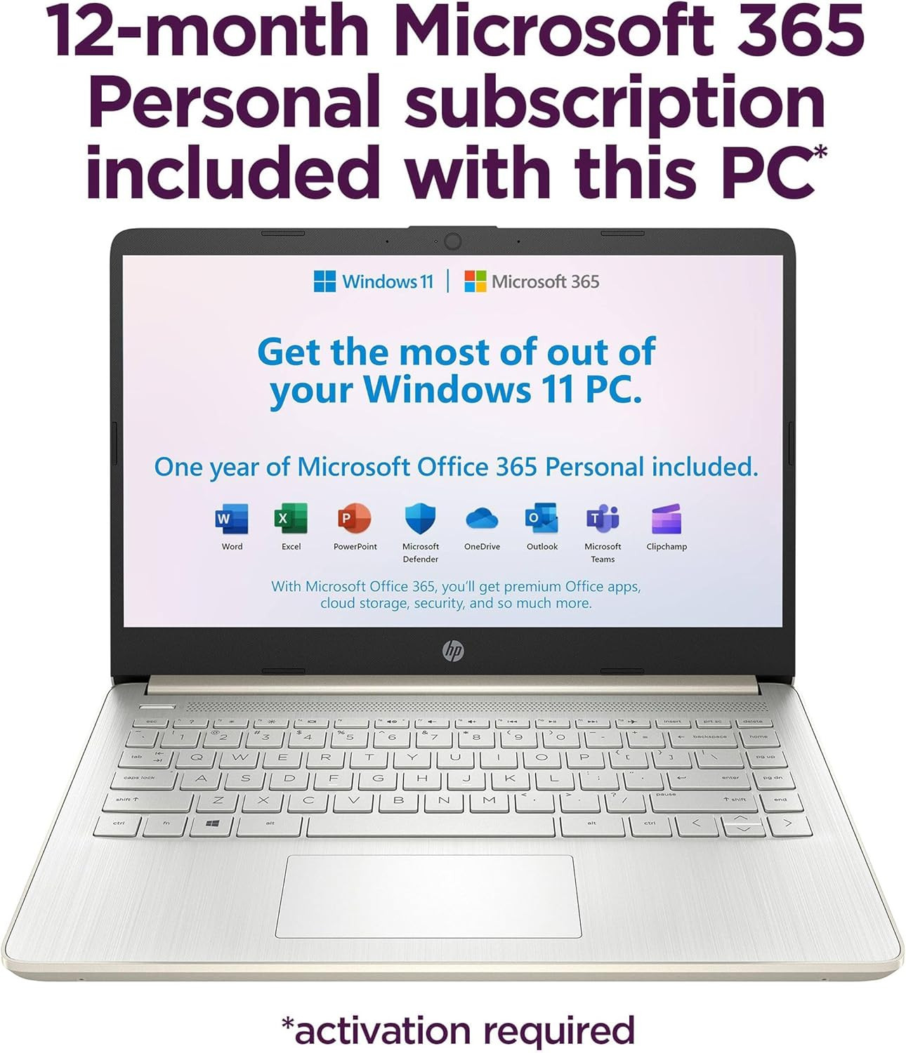 HP Touchscreen Laptop, 4GB DDR4 RAM, 64GB eMMC, Intel Processor, 14 inch.