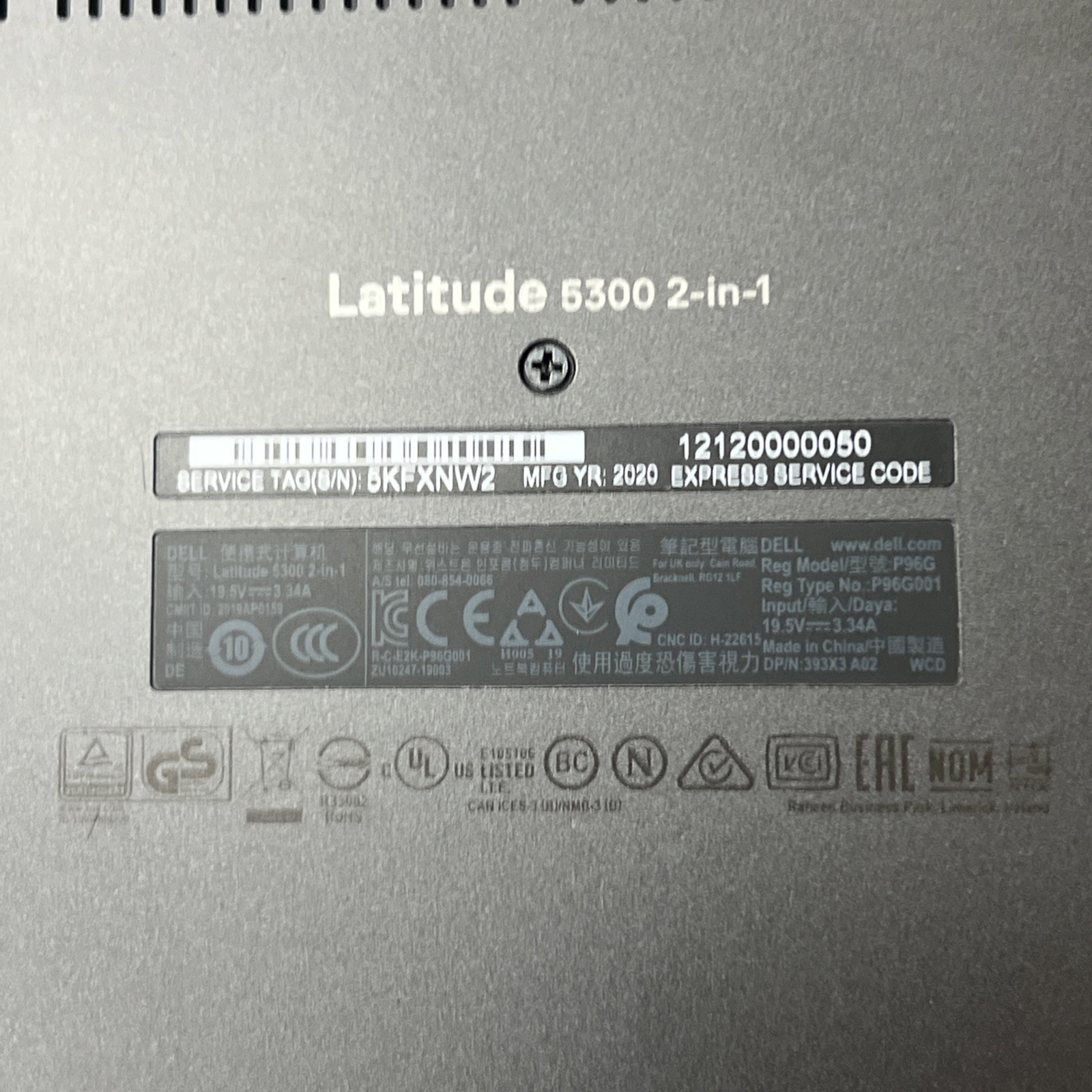 Dell Latitude 5300 2-in-1 i7-8665U 1.9GHz 32GB Ram 2TB SSD – Fair