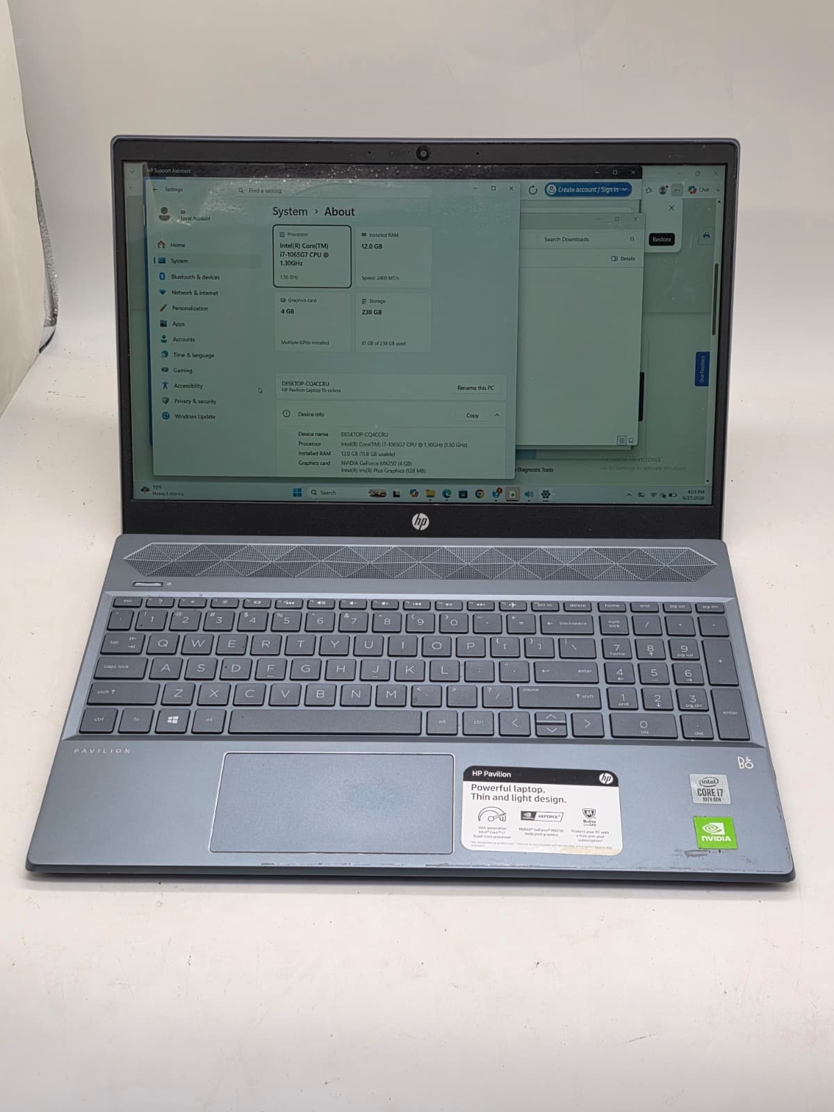 Lot 3 of HP ELITEBOOK PAVALION laptops 15” core i5 10th Gen,8th gen AS IS READ