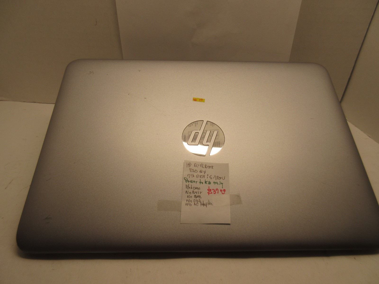 HP ELITEBOOK 820 G4 I5-7800U…7TH GEN LAPTOP, NO BOTTOM COVER, NOT WORKING