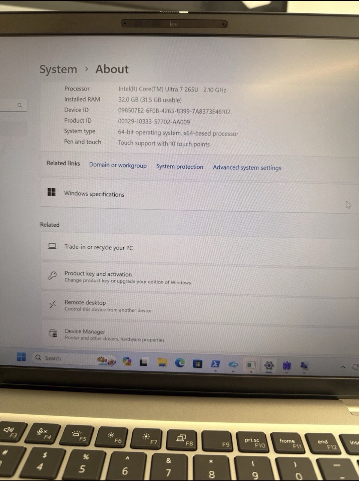 Dell Pro 14 Plus PB14250 FHD+ TOUCH 2.1 GHz Ultra 7 265U 32GB 512GB SSD Good