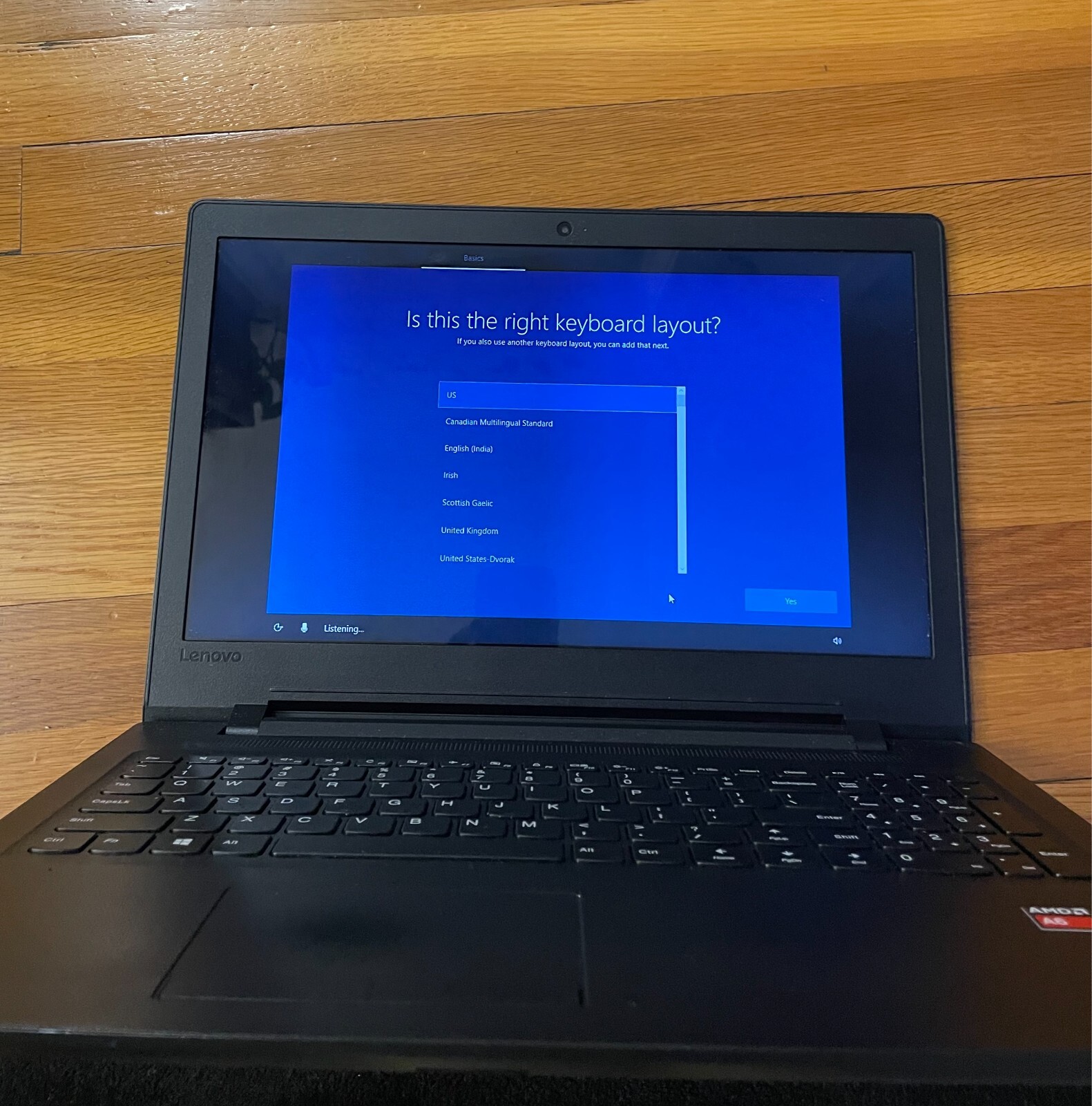 Lenovo Ideapad 110-15ACL (14.5 inch screen) (AMD A6-9220E) (Windows)