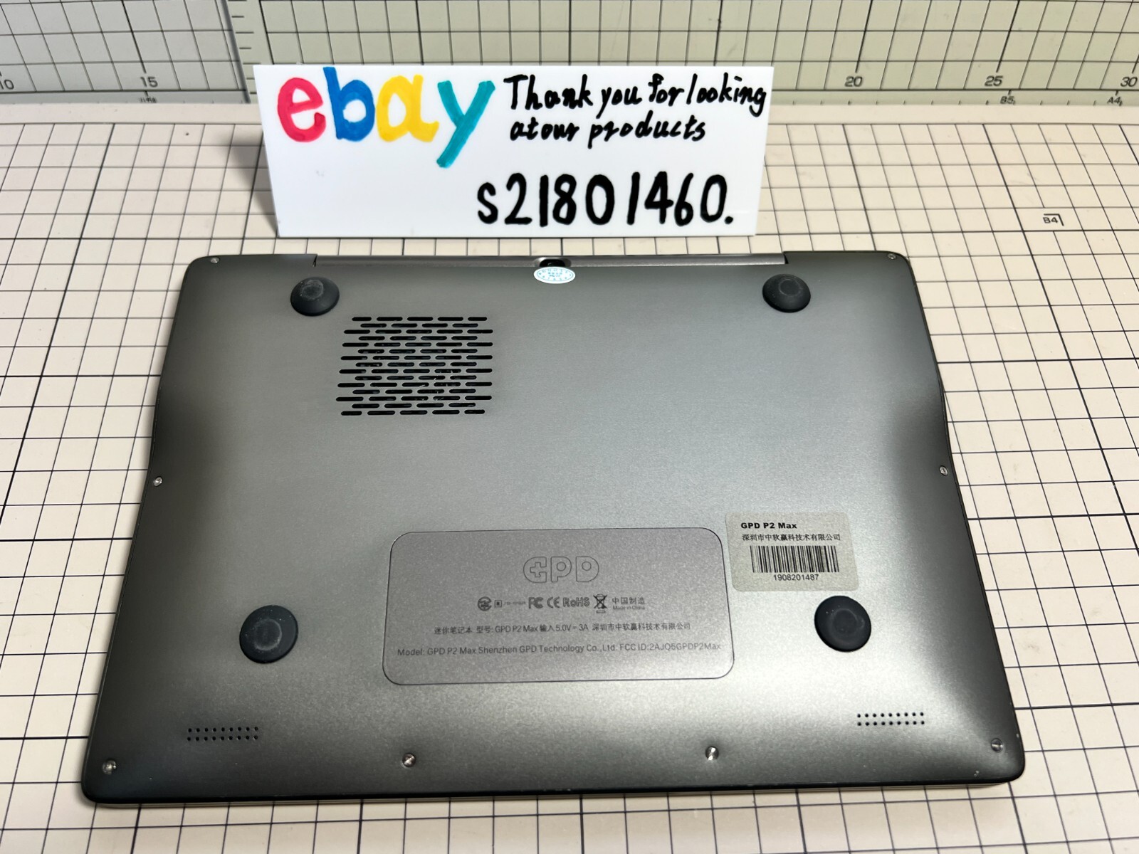 GPD P2 MAX Windows10 Core m3-8100Y Memory 16GB SSD 512GB Near Mint
