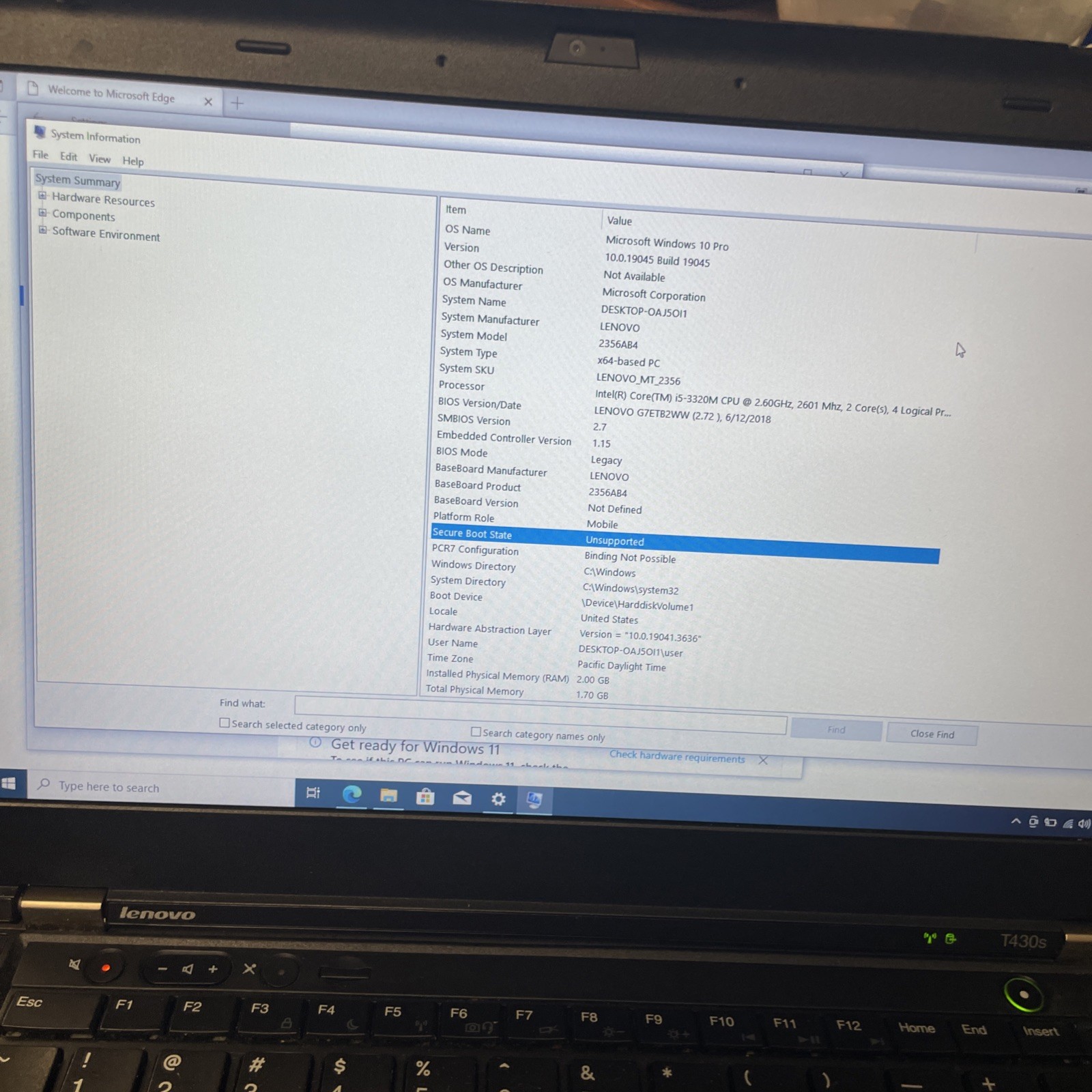 lenovo thinkpad T430s Intel Core I5