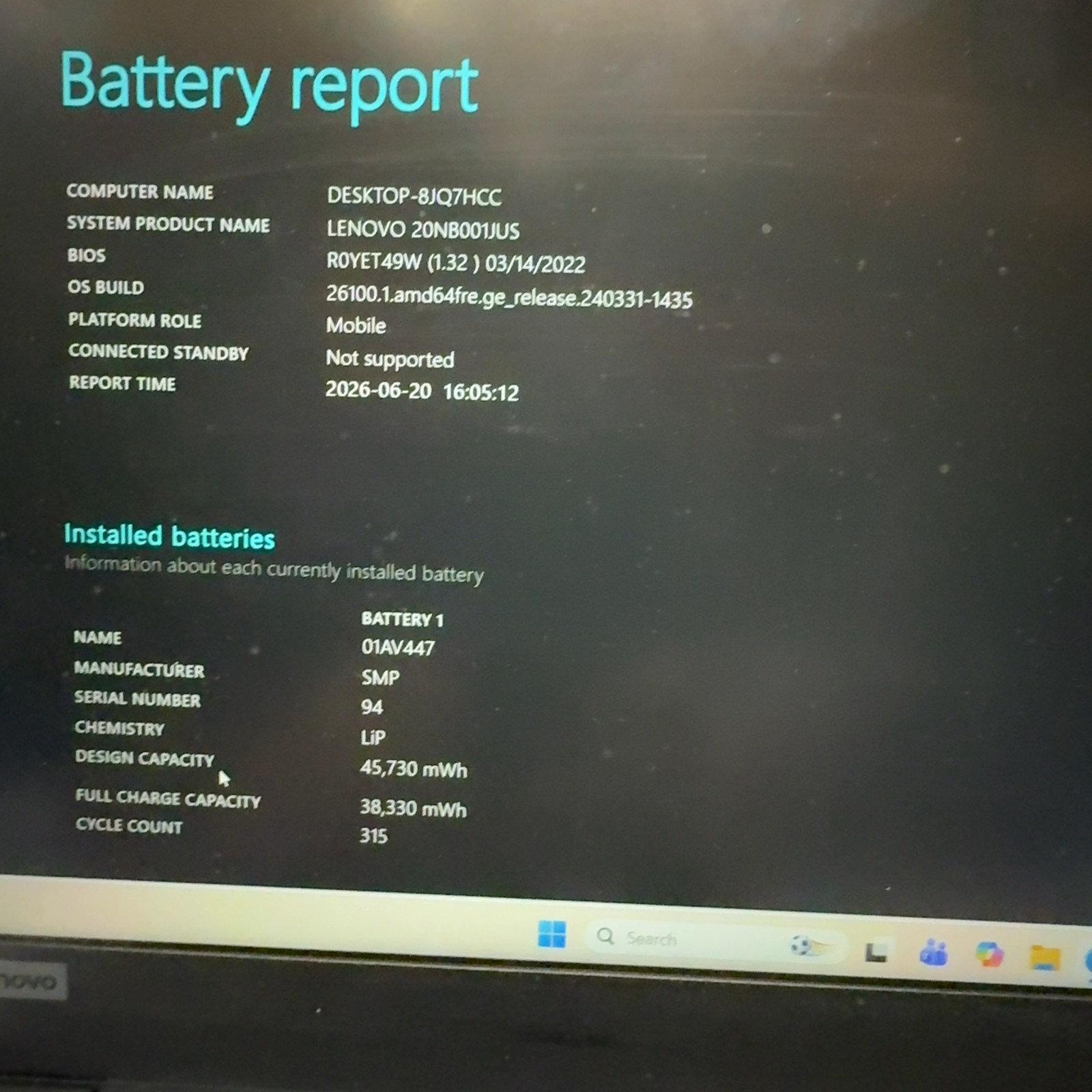 Lenovo ThinkPad E590 15.6″ i5-8265U 1.6GHz 8GB RAM 256GB NVMe SSD Win 11 Pro