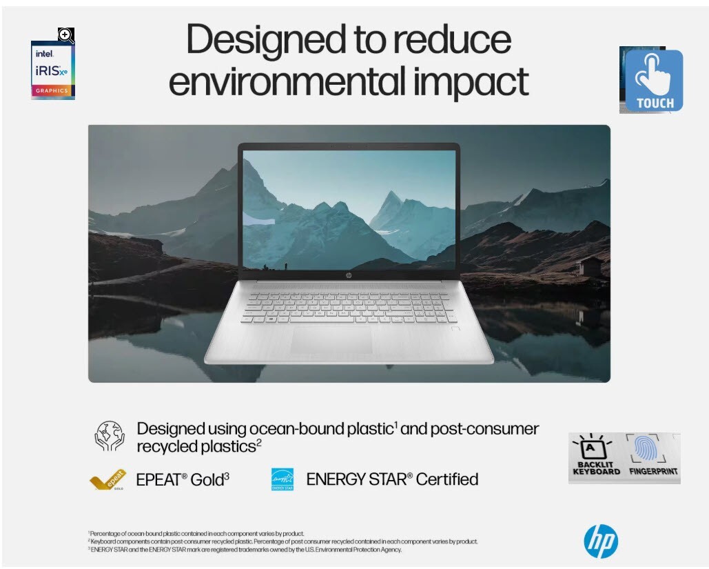 HP Envy 17 N Touch+ Intel-i7+1TB GEN-3-4 SSD+NVIDIA GPU+ 16GB Ram+ Backlit KB