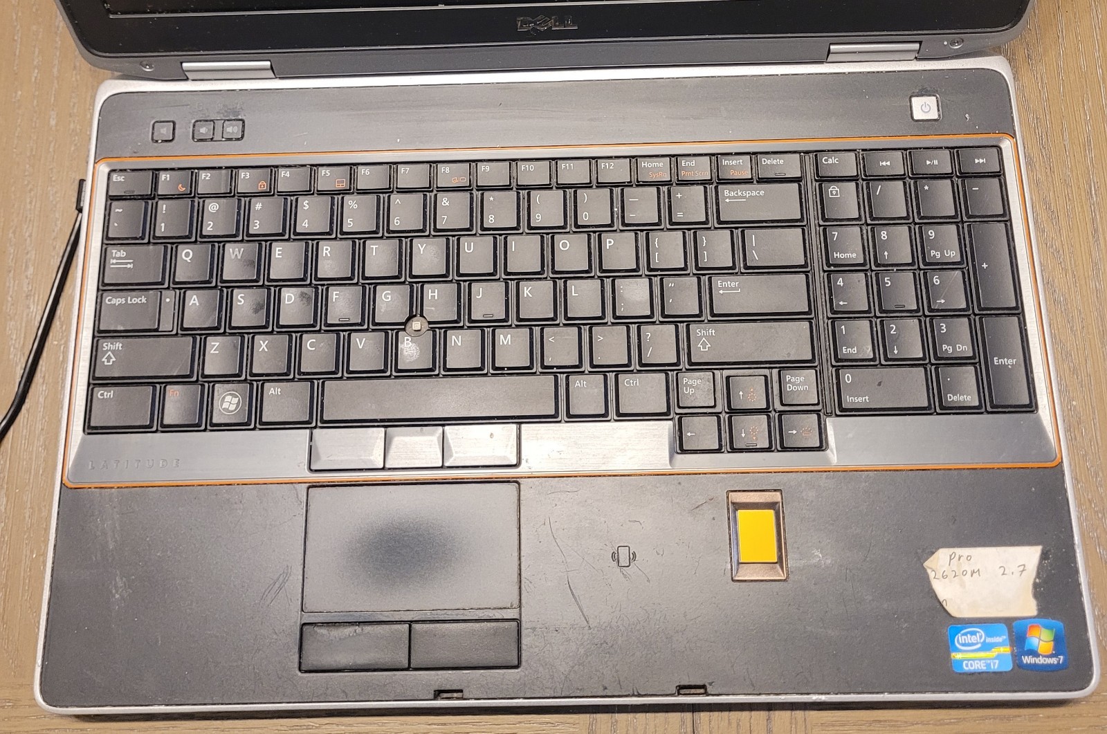 Dell Latitude E6520 Laptop Intel Core i7-2620M 8GB RAM Windows 10 Pro Parts Only