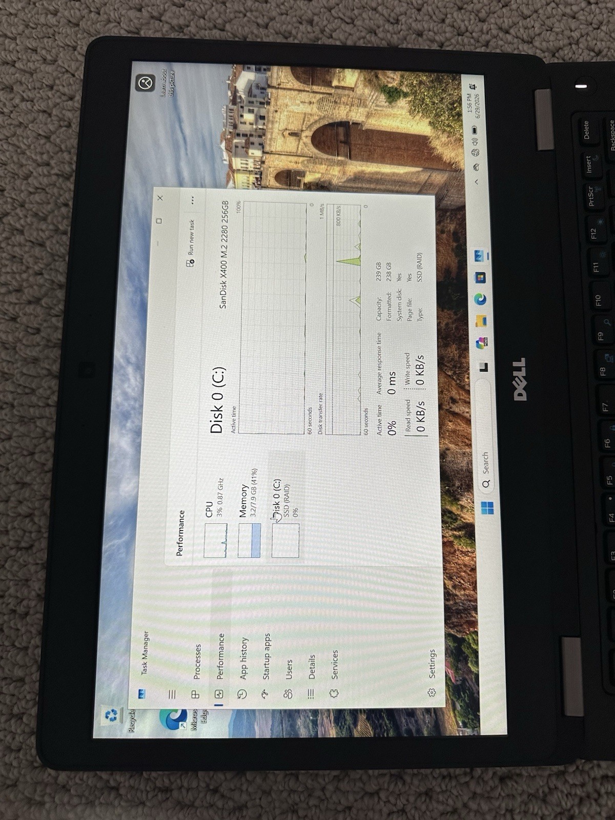 Dell Latitude E5470 14″ 256GB,Intel Core i5 6th Gen 2.40 GHz 8GB Black Windows11