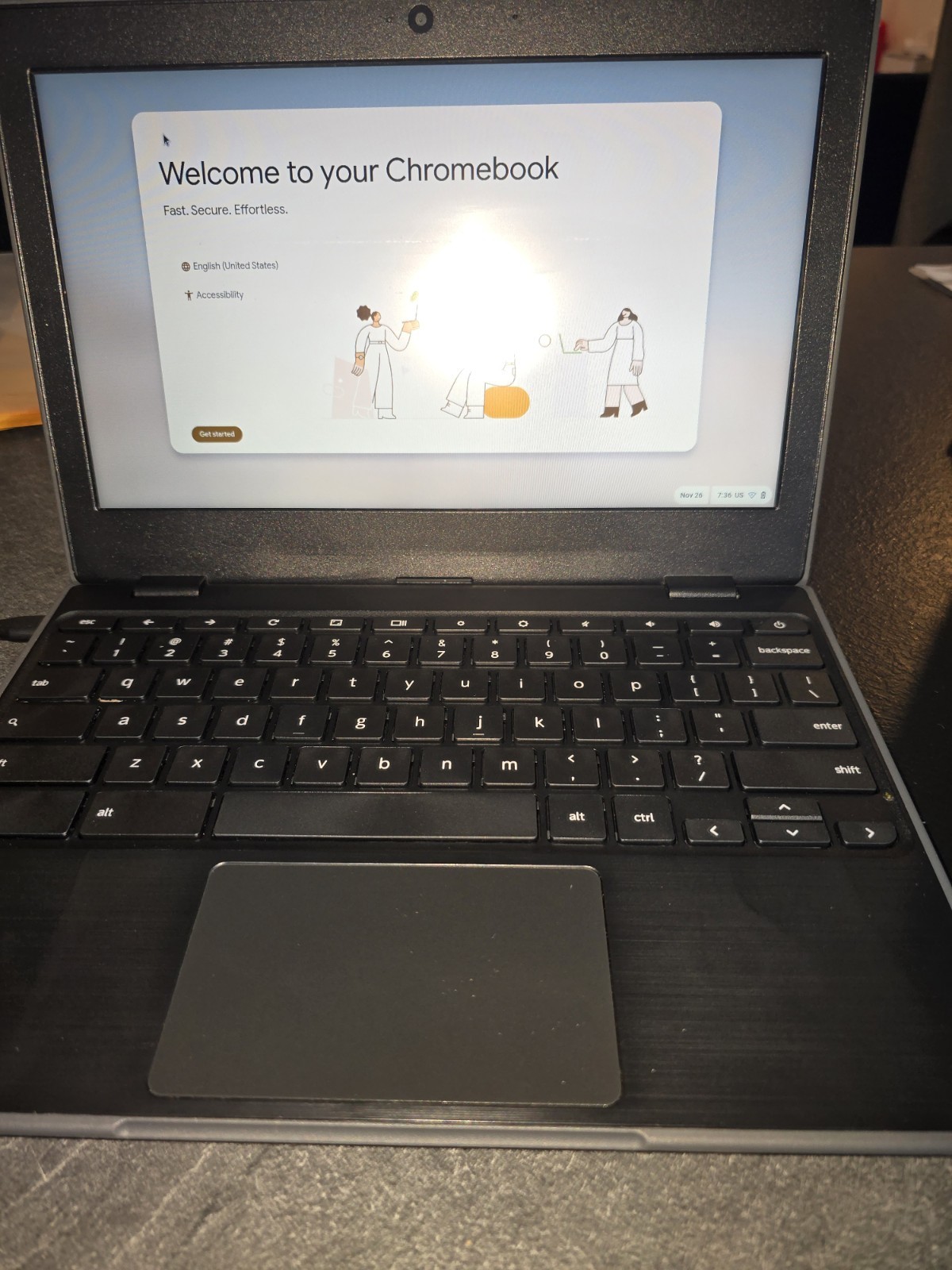 Lenovo 100e Gen 2 Chromebook 81QB0000US 4GB RAM 32GB eMMC 11.6″ + Charger