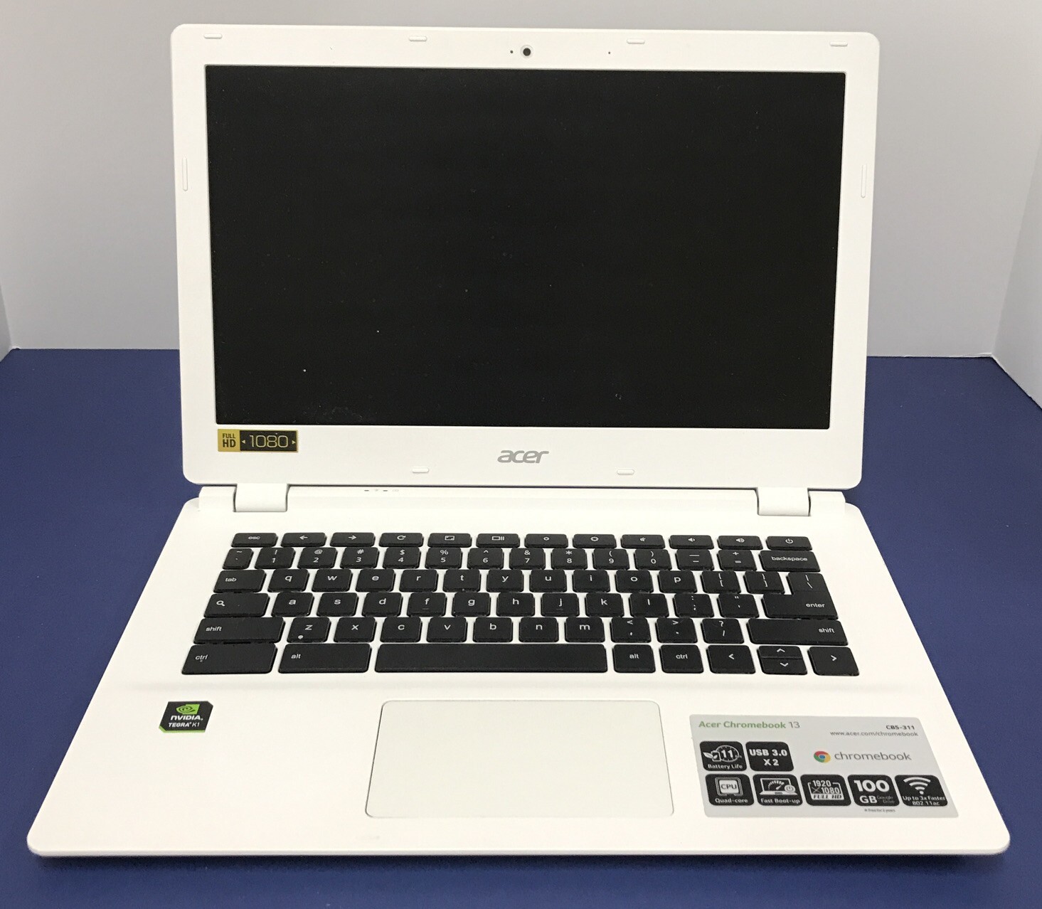 (For Parts) ACER CHROMEBOOK 13 CB5-311 100GB GOOGLE DRIVE WHITE – NO POWER CABLE