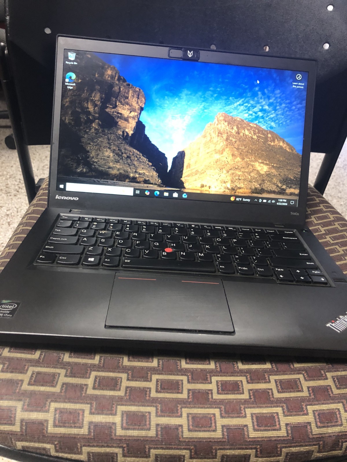 LENOVO THINKPAD T440S INTEL CORE I7-4600U CPU 2.10 GHZ 12 GB RAM 180 GB SSD WIN