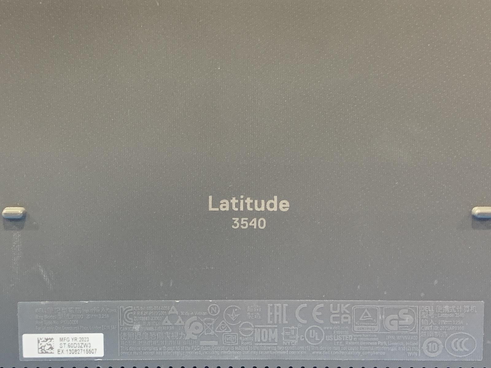 Dell Latitude 3540 Core i7 1355U 2.61GHz 32GB DDR4 512GB SSD NO OS