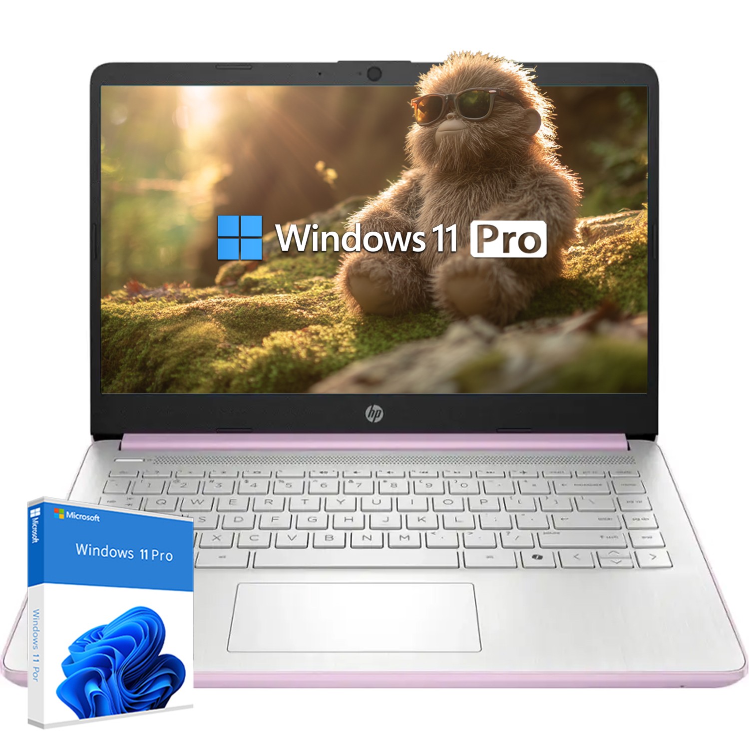 HP 14″HD Laptop computer Win11Pro 3.6GHz Intel Processor N150,16GB RAM 128GB UFS