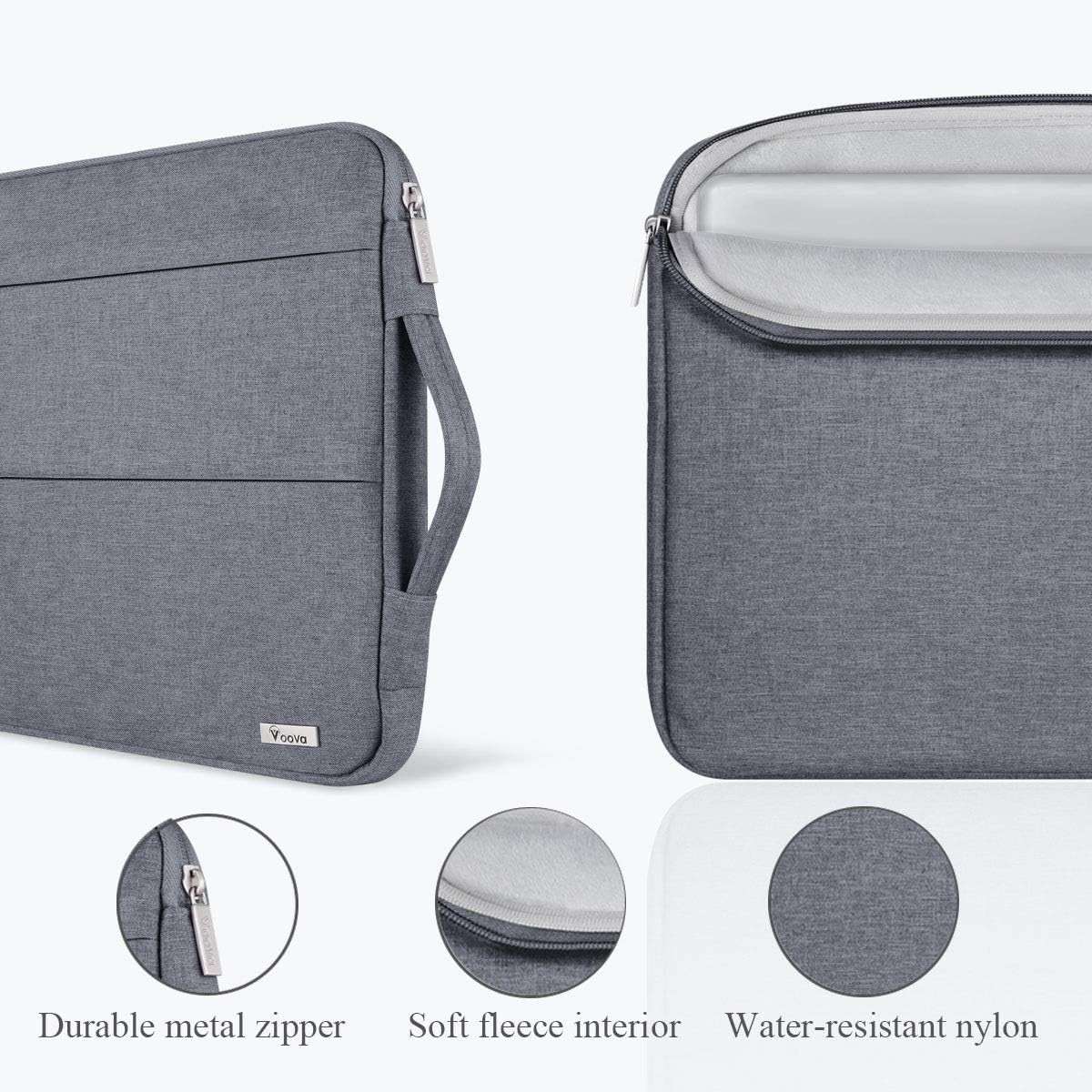 Grey Laptop Sleeve Case for 15.6-16 Inch MacBook Pro 16 M1/M2/M3/M4 Max, Slim De