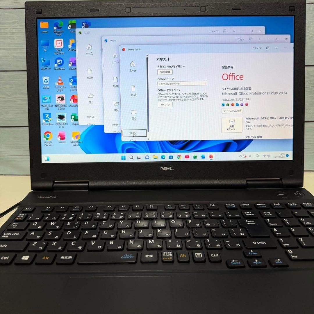 NEC VersaPro Laptop Windows 11 Pro 64 bit Core i5 SSD 128GB Black Used Japan