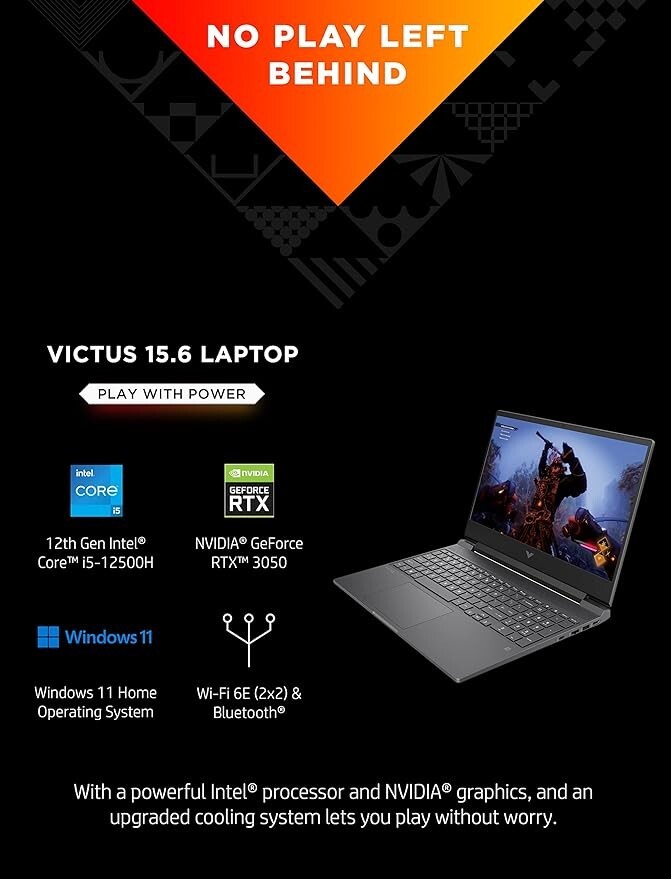 *BRAND NEW* HP Victus 15″ Gaming Laptop, NVIDIA GeForce RTX 3050 Ti, Intel i5