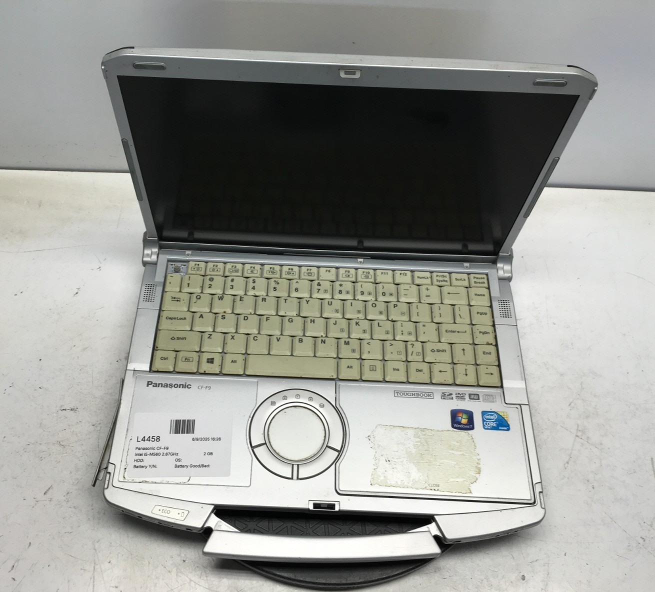 Panasonic CF-F9 Intel i5-M560 2.67GHz 2 GB NO HDD/Battery