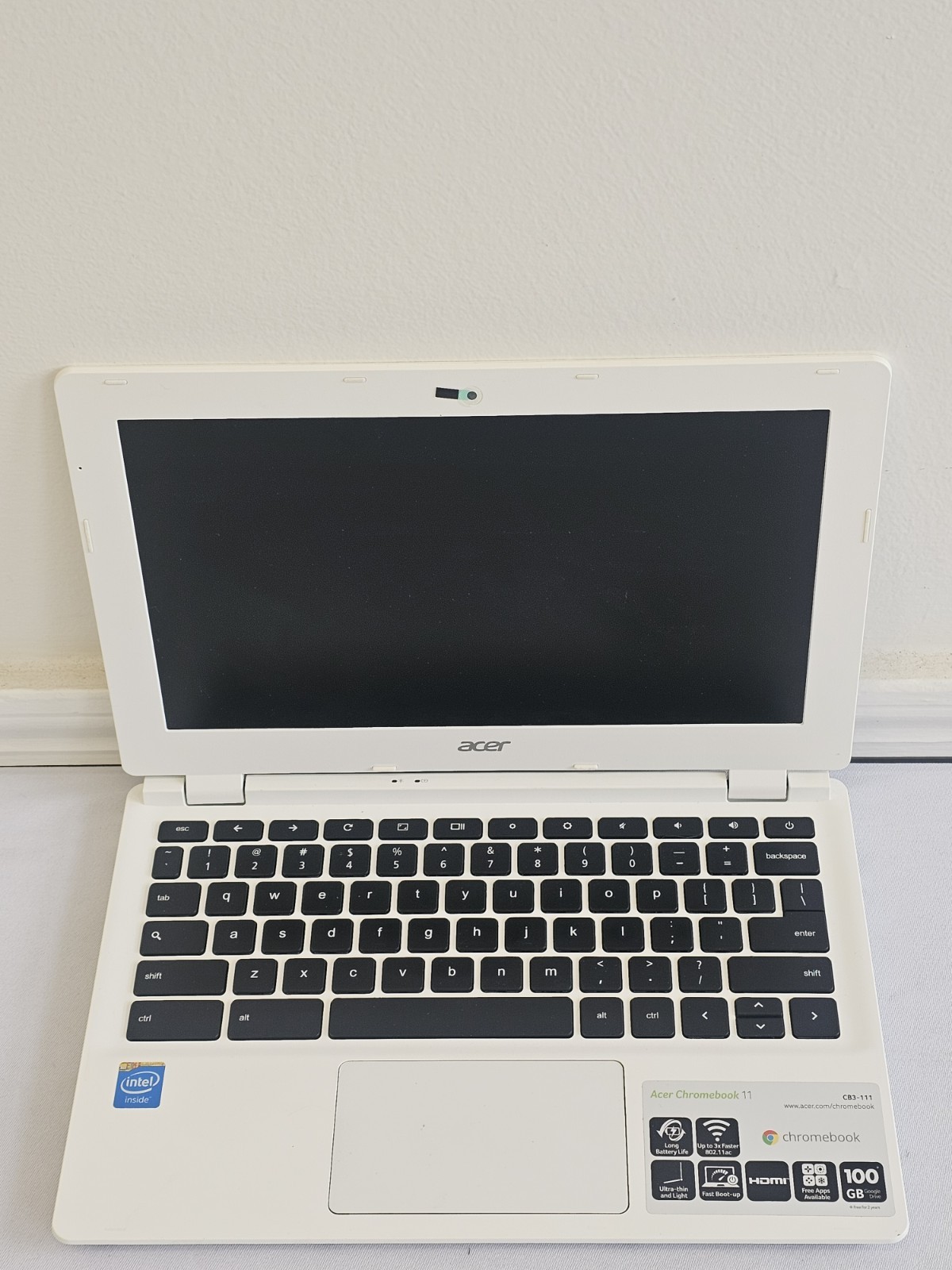 Acer Chromebook 11 CB3-111 Laptop – Intel Celeron N2840 – 2GB RAM 16GB SSD READ
