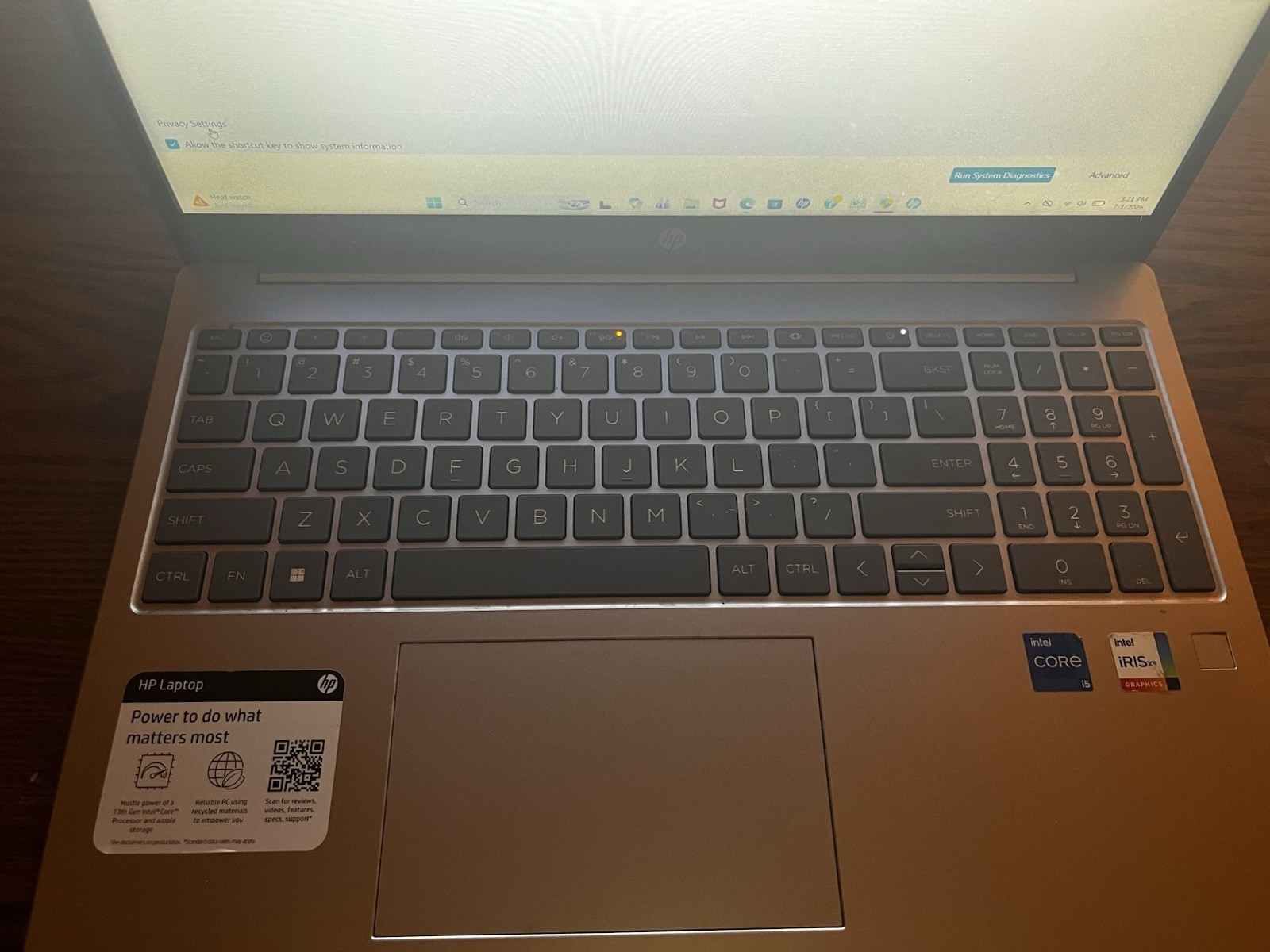 HP laptop
