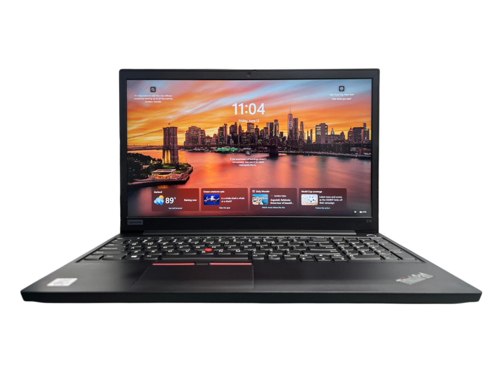Lenovo ThinkPad E15 Gen 1 Laptop Intel i3-10110U 8GB 256GB NVMe Windows 11 Pro