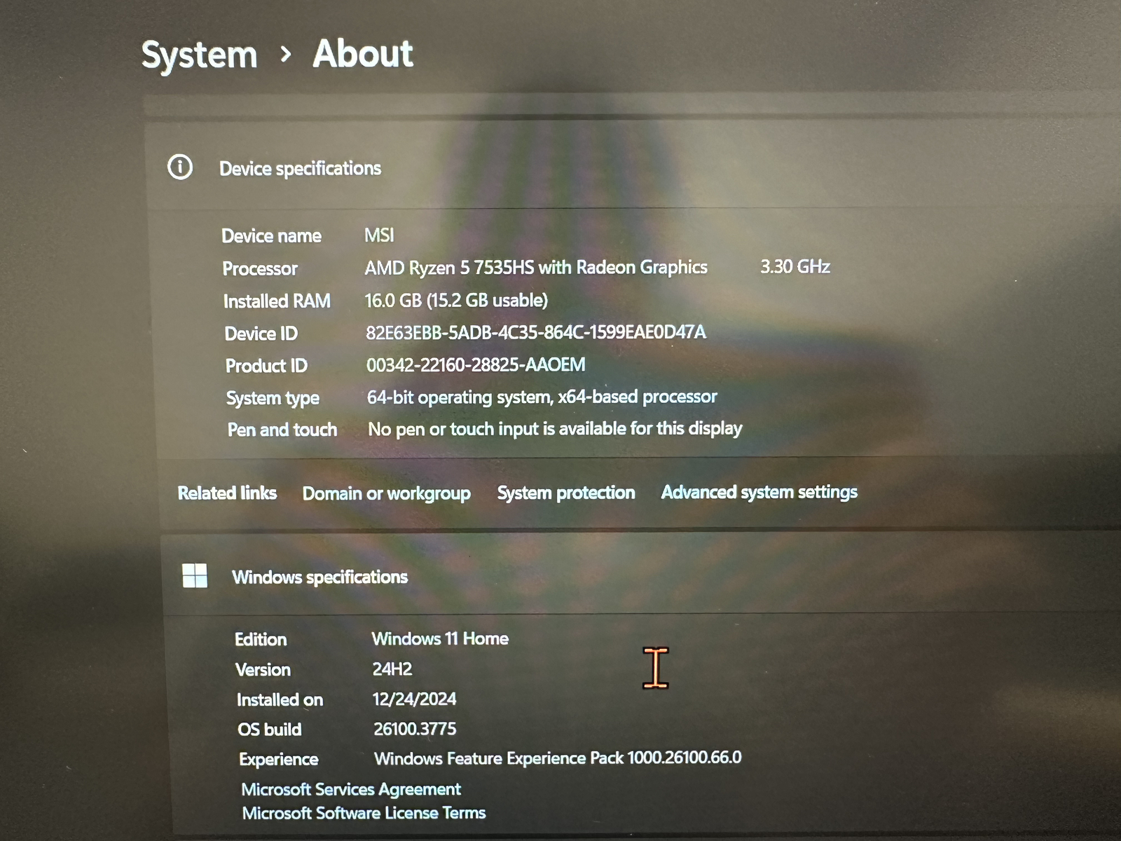 MSI Bravo 15 C7VE-010US 15.6″ (512GB SSD, AMD Ryzen 5 7535HS, 3.30 GHz, 8GB RAM,